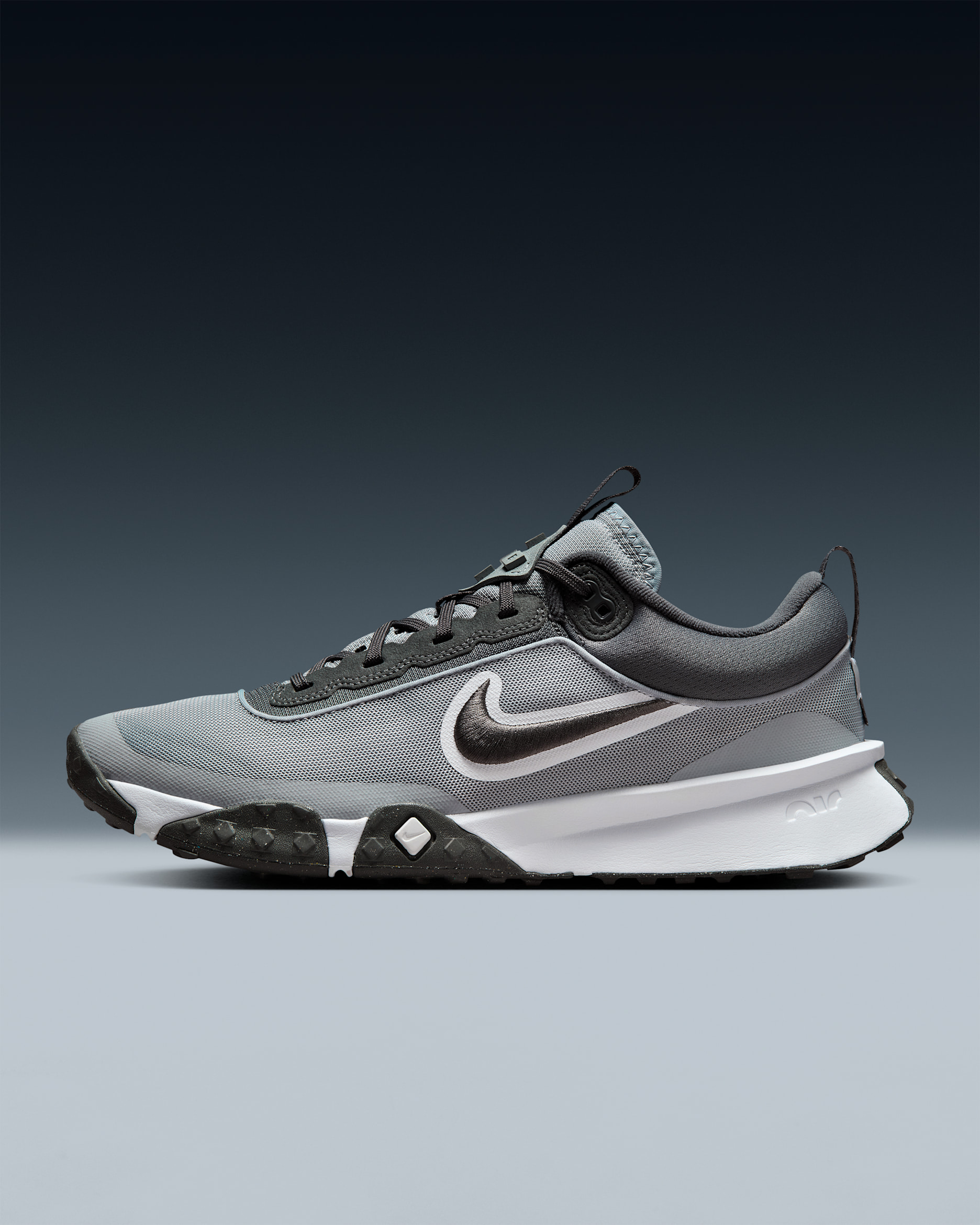 Nike Air Diamond Varsity Turf Men's Baseball Shoes - Wolf Grey/White/Iron Grey