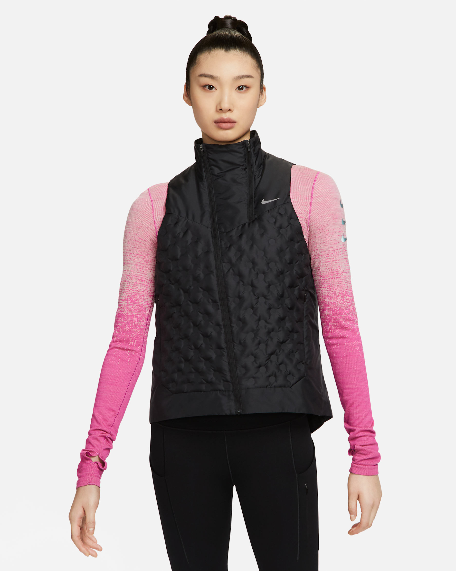 나이키 써마 핏 ADV 리펠 에어로로프트 여성 러닝 베스트 - 블랙