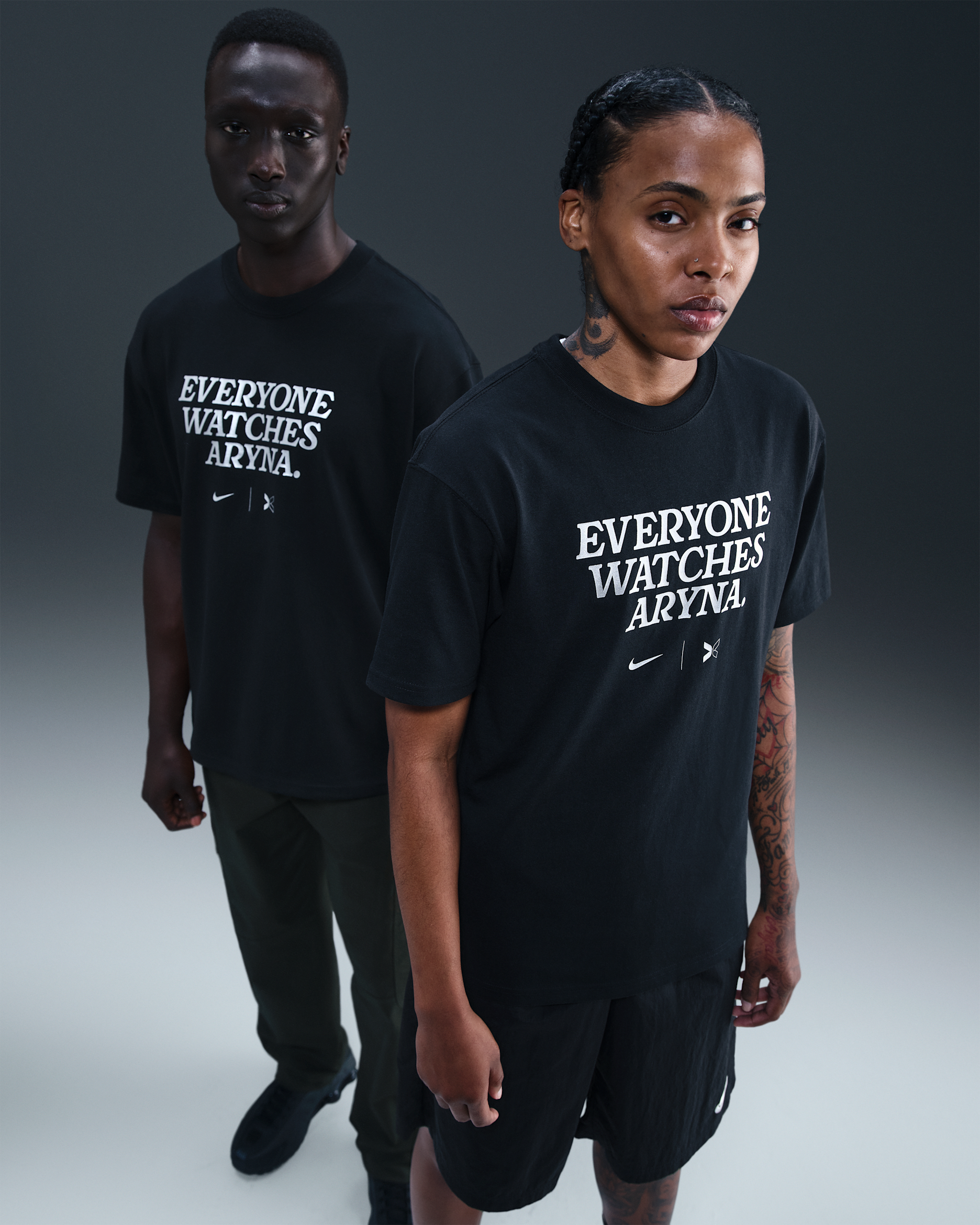 Everyone Watches Women's Sports™ "Aryna Sabalenka" Nike by TOGETHXR Tennis T-Shirt - Black