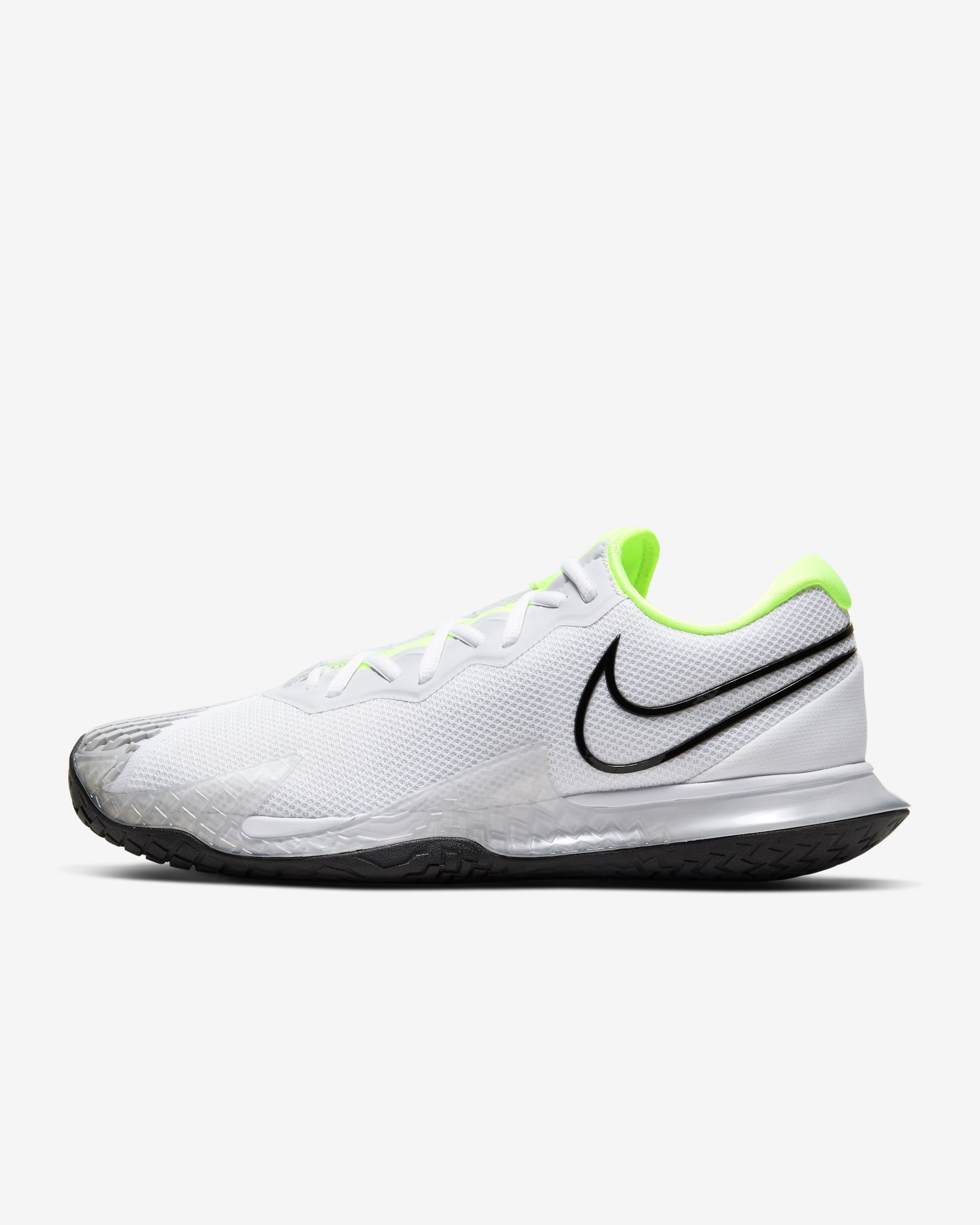 NikeCourt Air Zoom Vapor Cage 4 Men’s Hard Court Tennis Shoes - White/Volt/Pure Platinum/Black