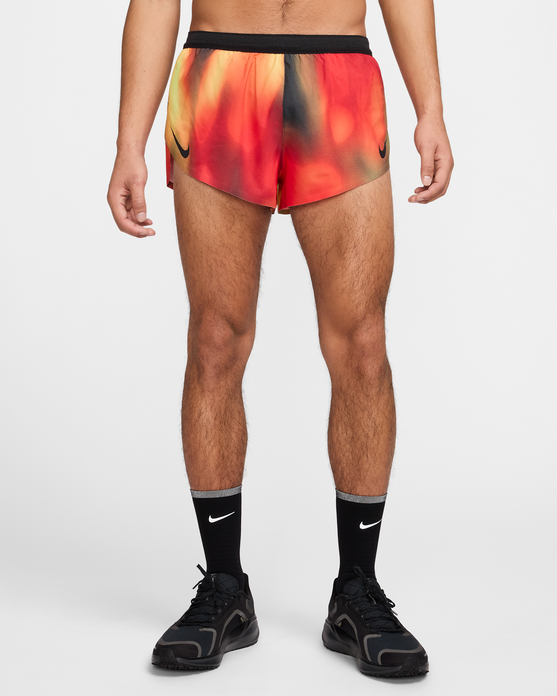 Ανδρικό σορτς Dri-FIT ADV για τρέξιμο Nike AeroSwift Elite Entry - Light Lemon Twist/Light Crimson/Μαύρο/Μαύρο