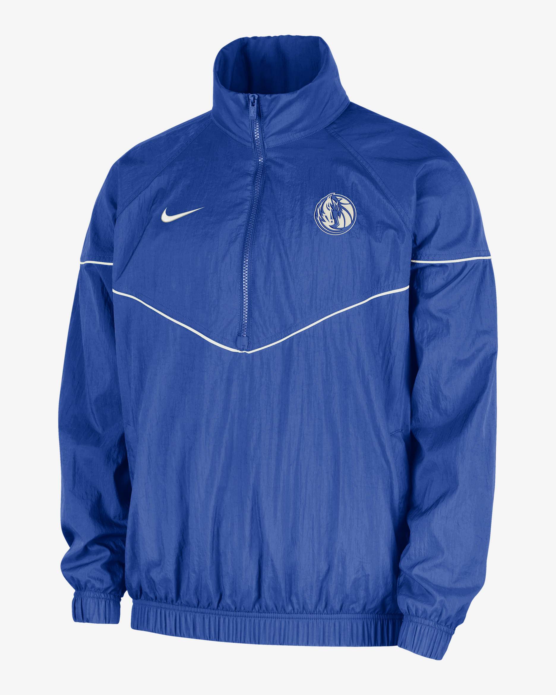 Chamarra tipo anorak Nike de la NBA para hombre Dallas Mavericks Courtside Windrunner - Royal juego/Vela