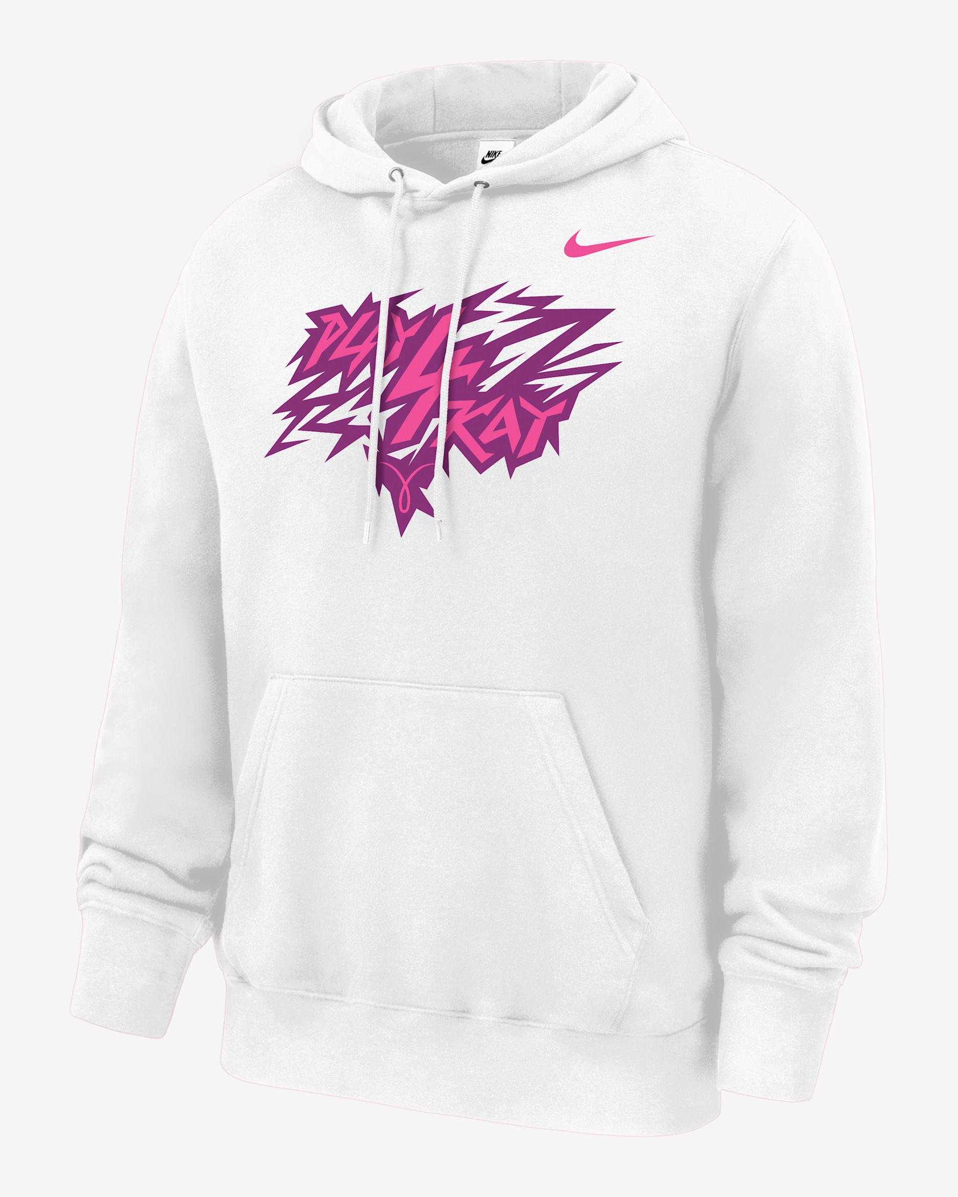 Sudadera con gorro Club Fleece sin cierre para hombre Nike "Play4Kay" Collection - Blanco