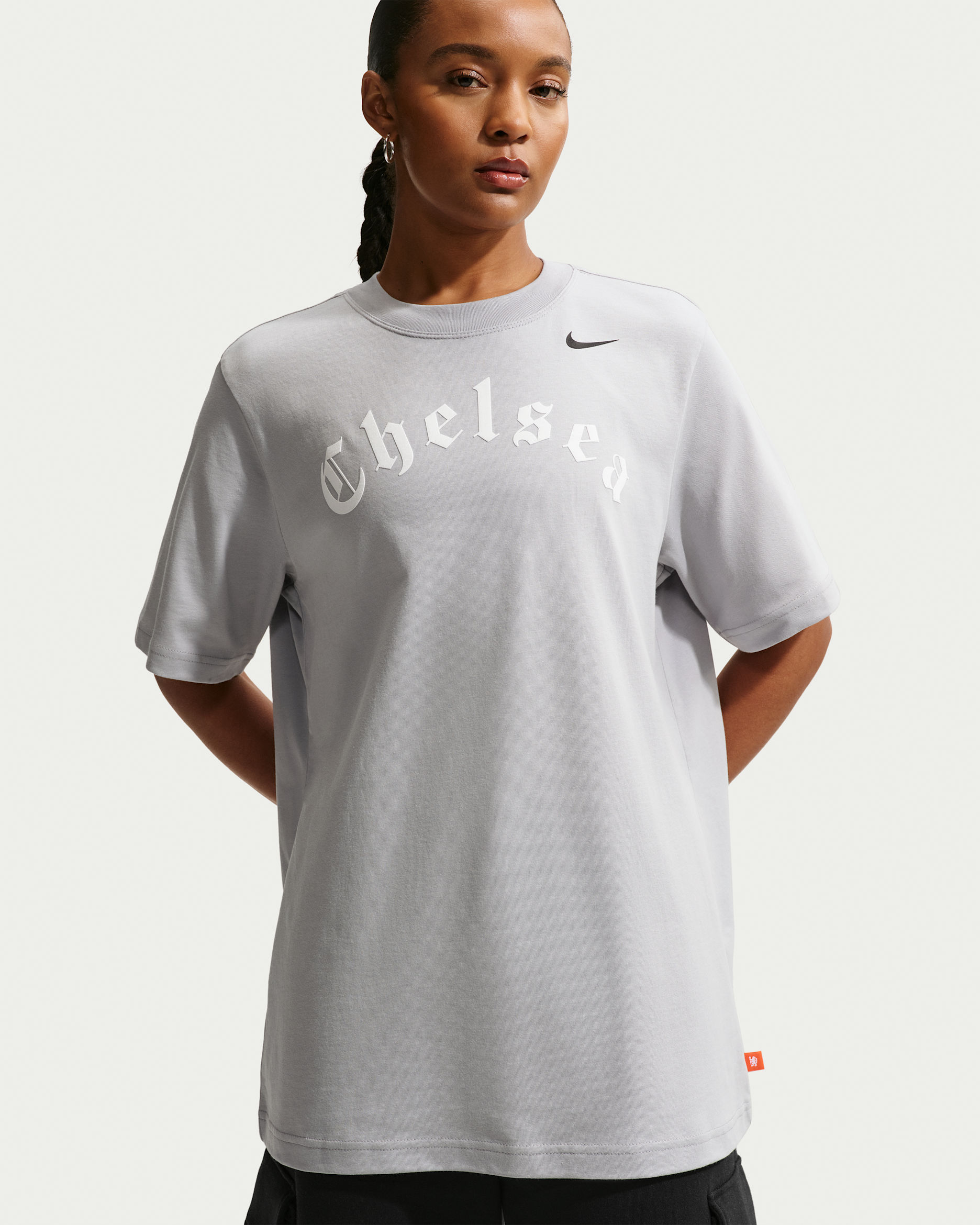 Chelsea F.C. Women's Nike Football T-Shirt - Wolf Grey