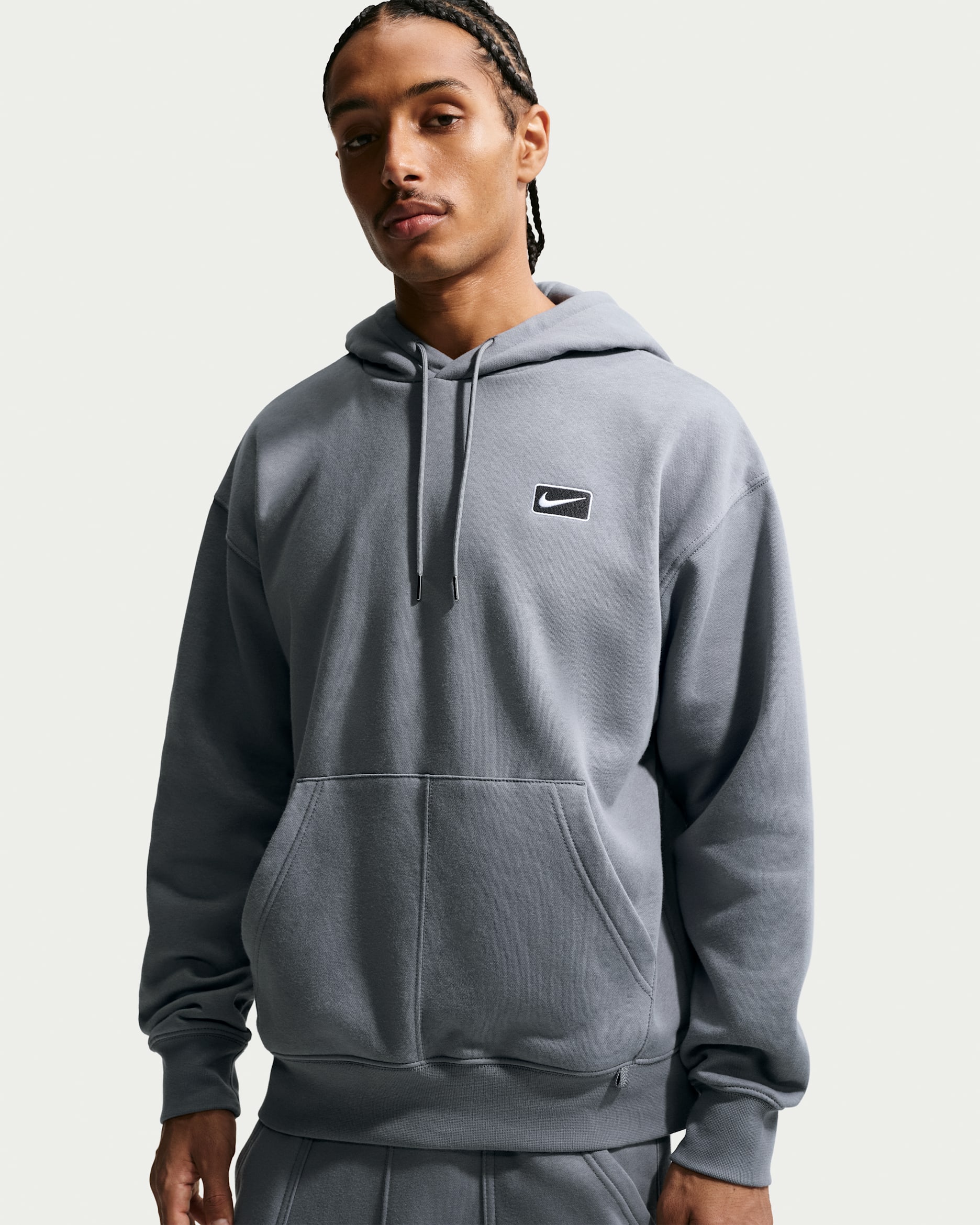 Felpa pullover con cappuccio Nike Sportswear - Uomo - Cool Grey