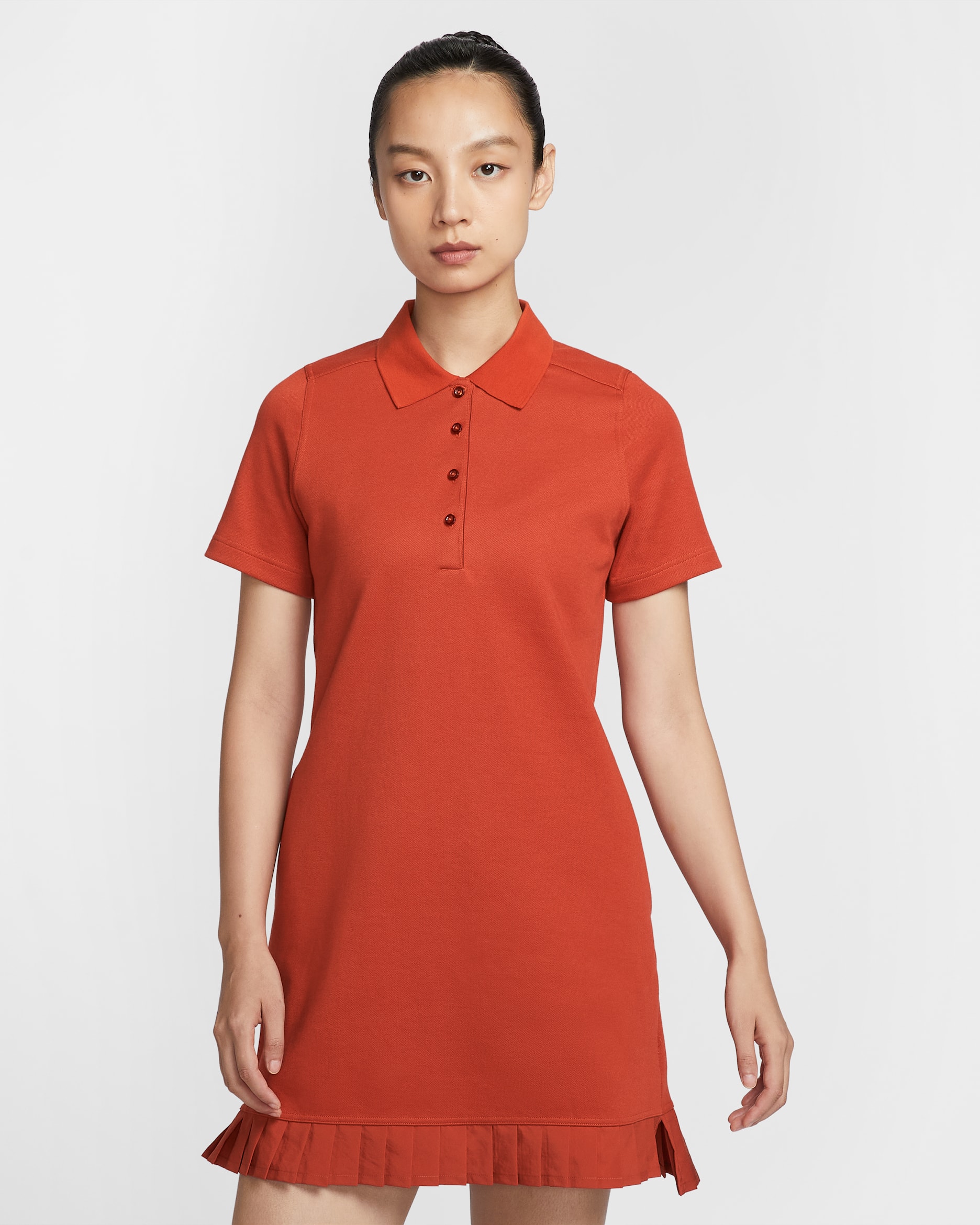 Nike Women's Golf Polo Dress - Dragon Red/Sail