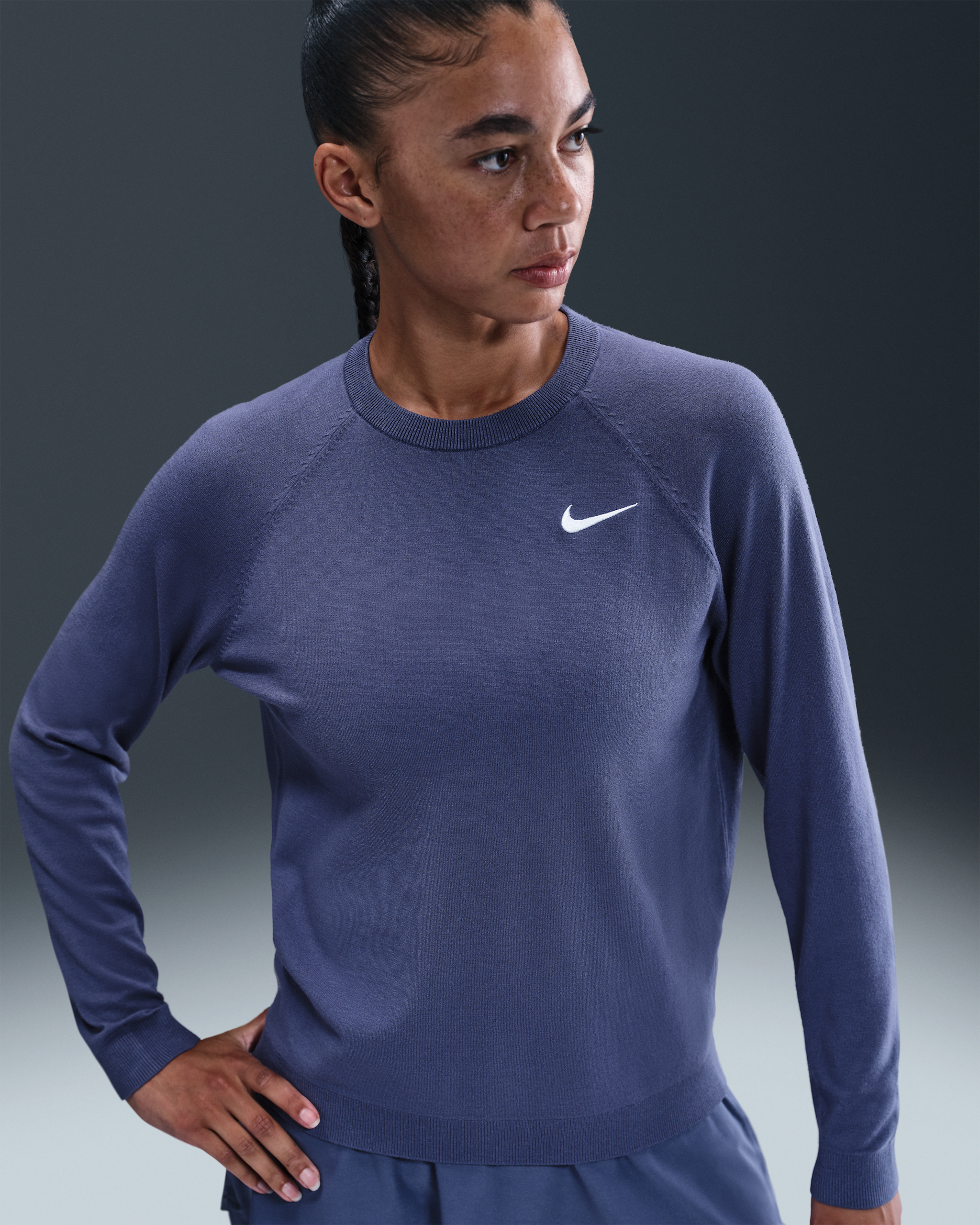 Nike Tour Jersey de golf - Mujer - Sanded Purple/Blanco