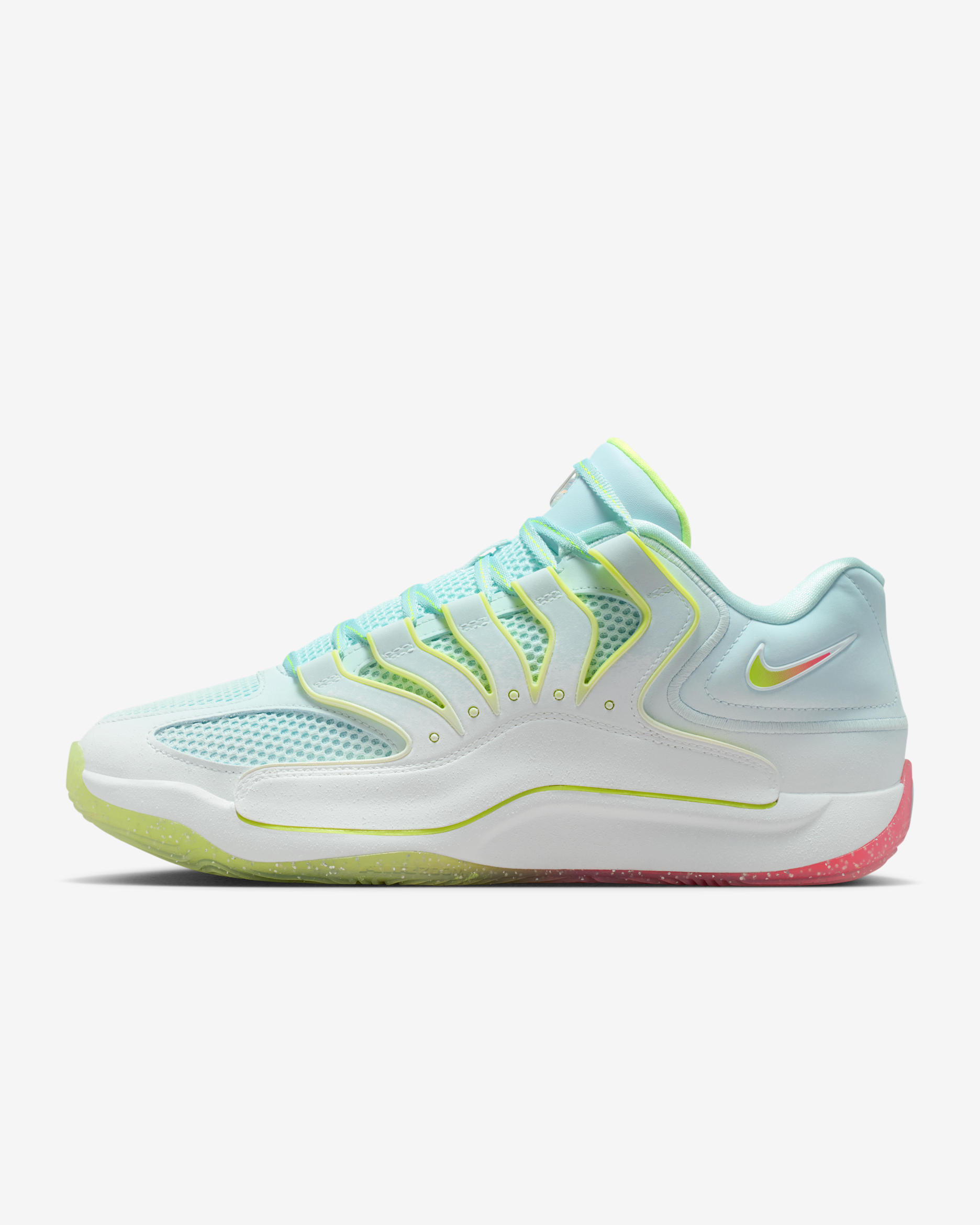 KD18 "Gifted" Sabatilles de bàsquet - Blanc/Volt/Carmesí brillant/Glacier Blue