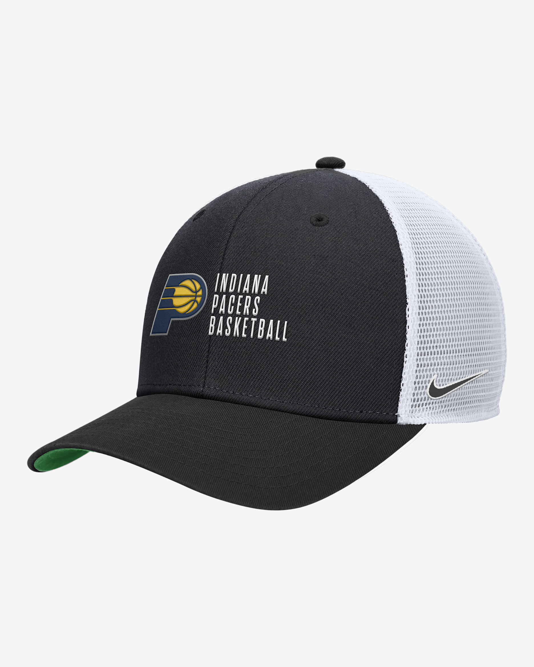 Indiana Pacers 2024/25 Rise Icon Edition Nike NBA Trucker Cap - Black