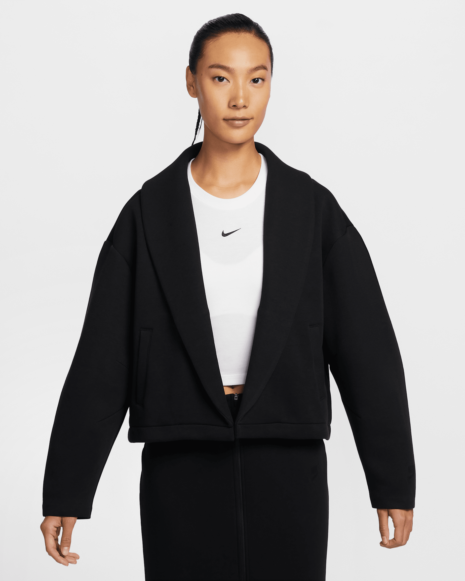 Nike Sportswear Tech Fleece Women's Oversized Blazer - Black/Black