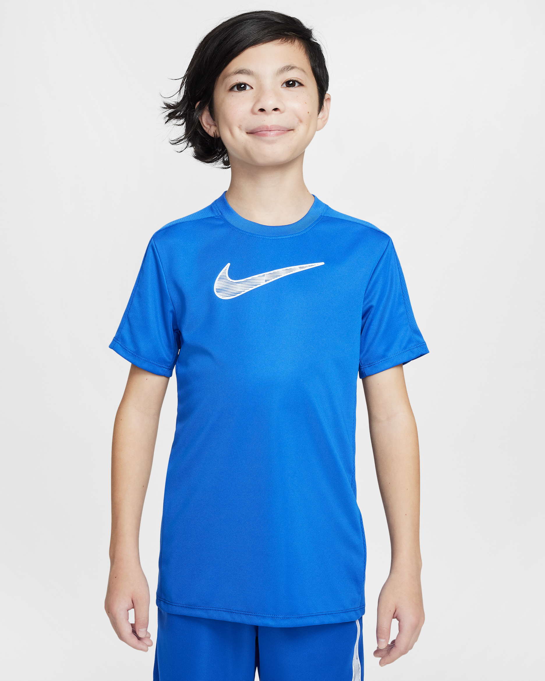 Nike Trophy23 Big Kids' Dri-FIT Short-Sleeve Top - Game Royal/Game Royal/White