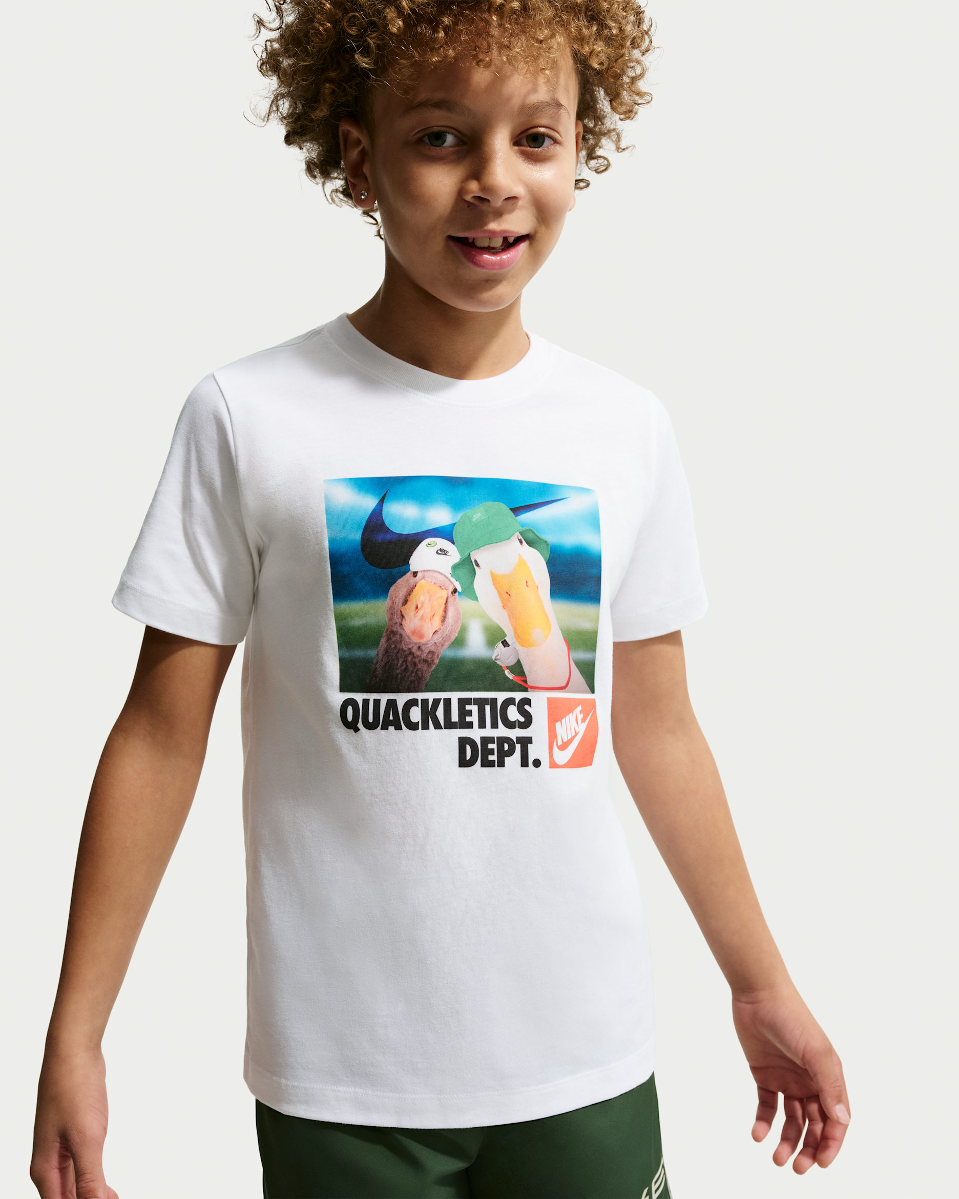 Nike Sportswear Big Kids' T-Shirt - White