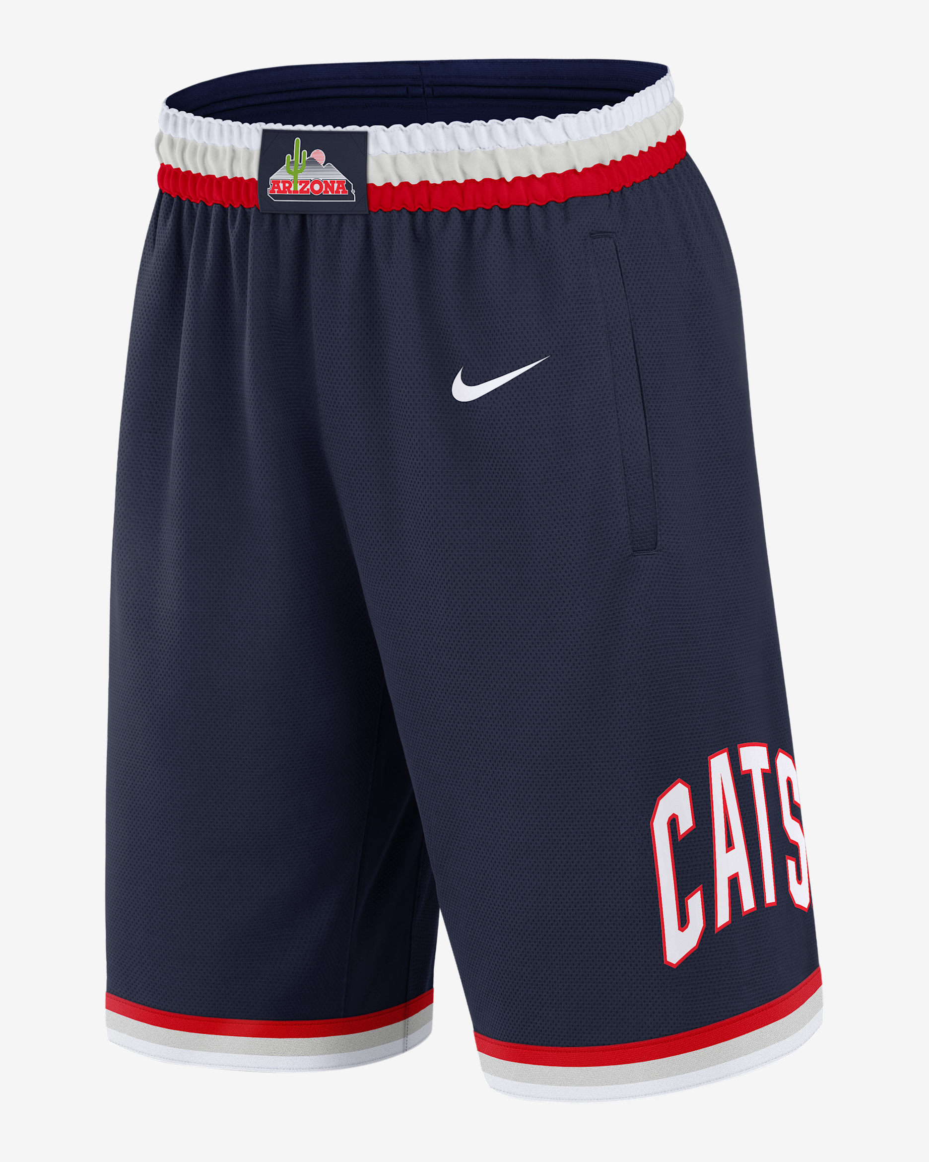 Shorts universitarios Nike Dri-FIT para hombre Arizona Replica Basketball - Azul marino