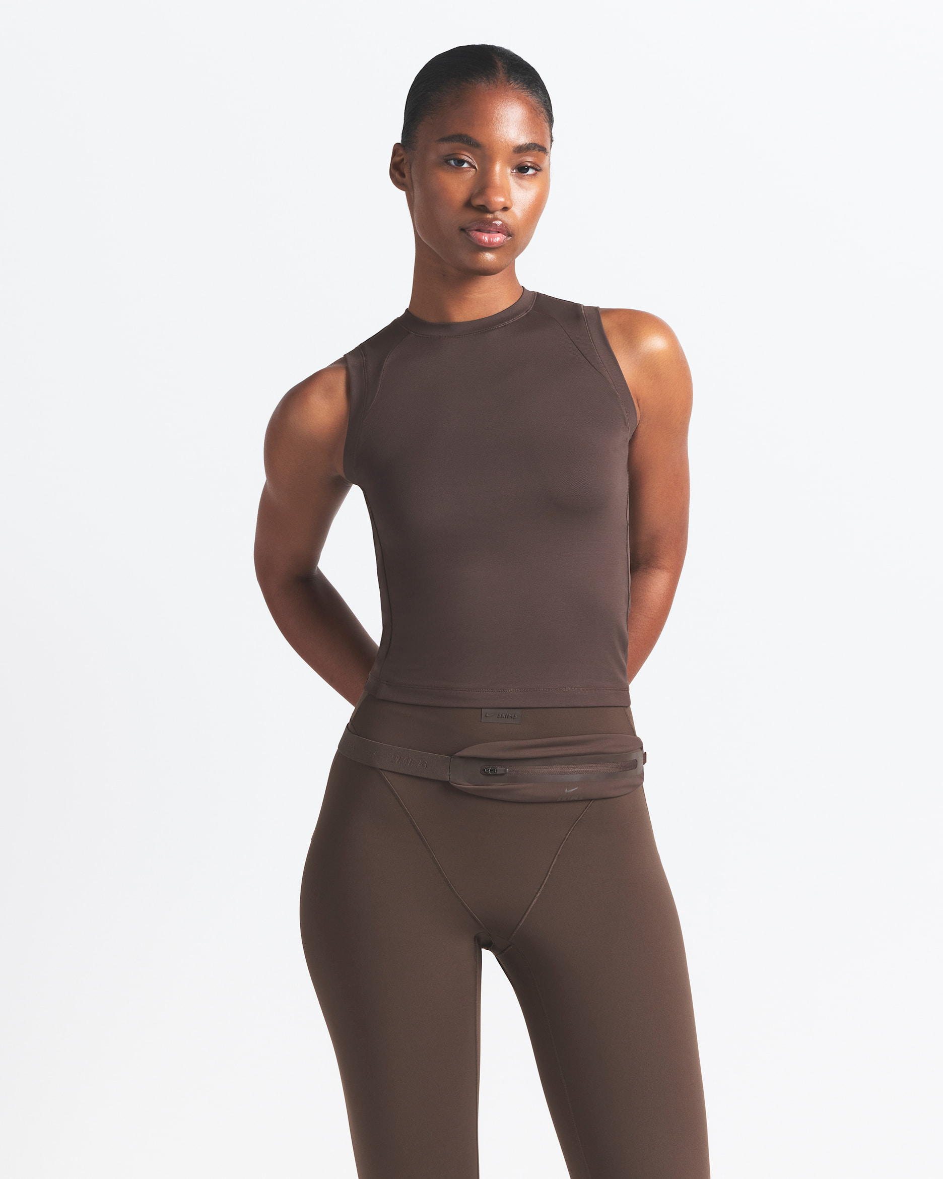 NikeSKIMS Airy Women's Muscle T-Shirt - NSKM DARK SEPIA