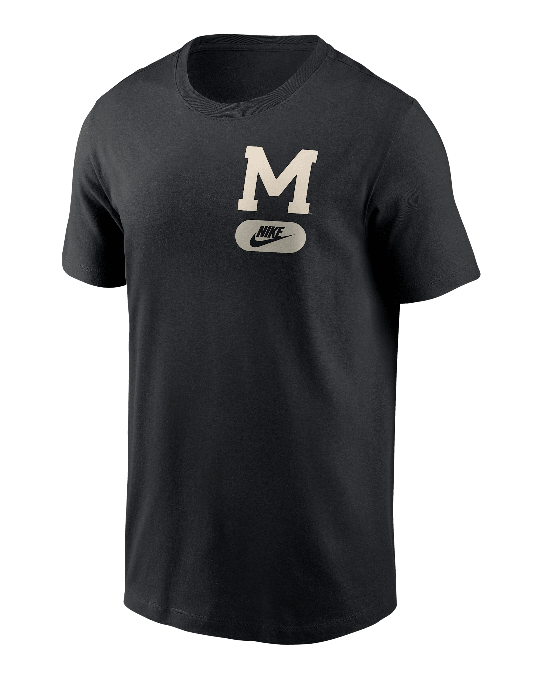 Michigan 2-Hit Men's Nike College T-Shirt - Black