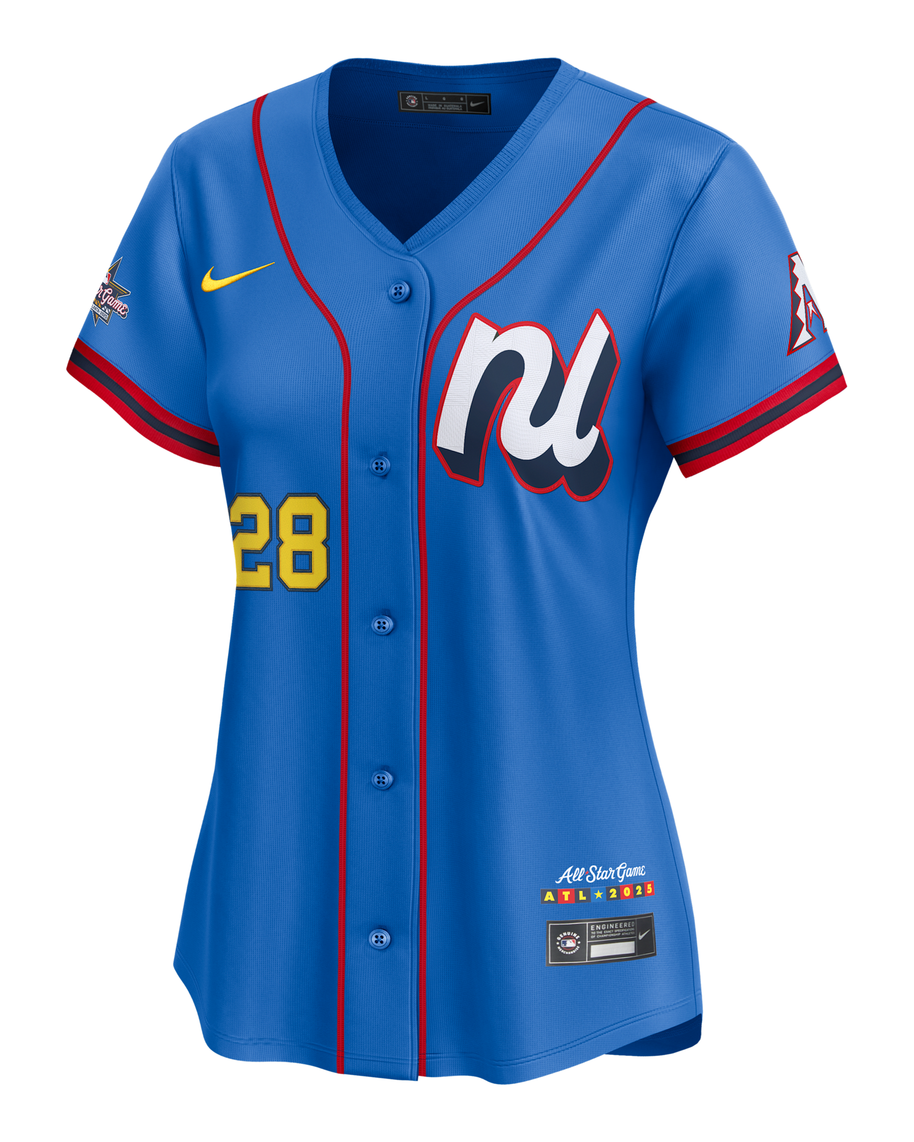 Eugenio Suárez National League 2025 All-Star Game Women’s Nike Dri-FIT MLB Limited Jersey - Blue