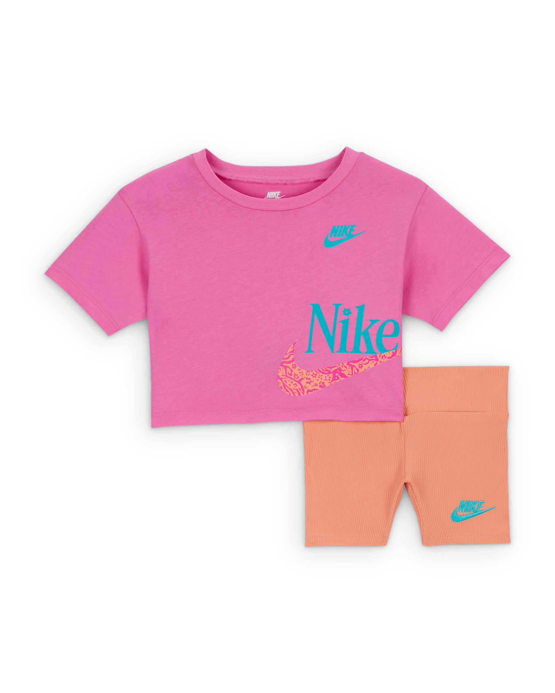 Nike Baby (12-24M) Wild Flower Boxy T-Shirt and Shorts