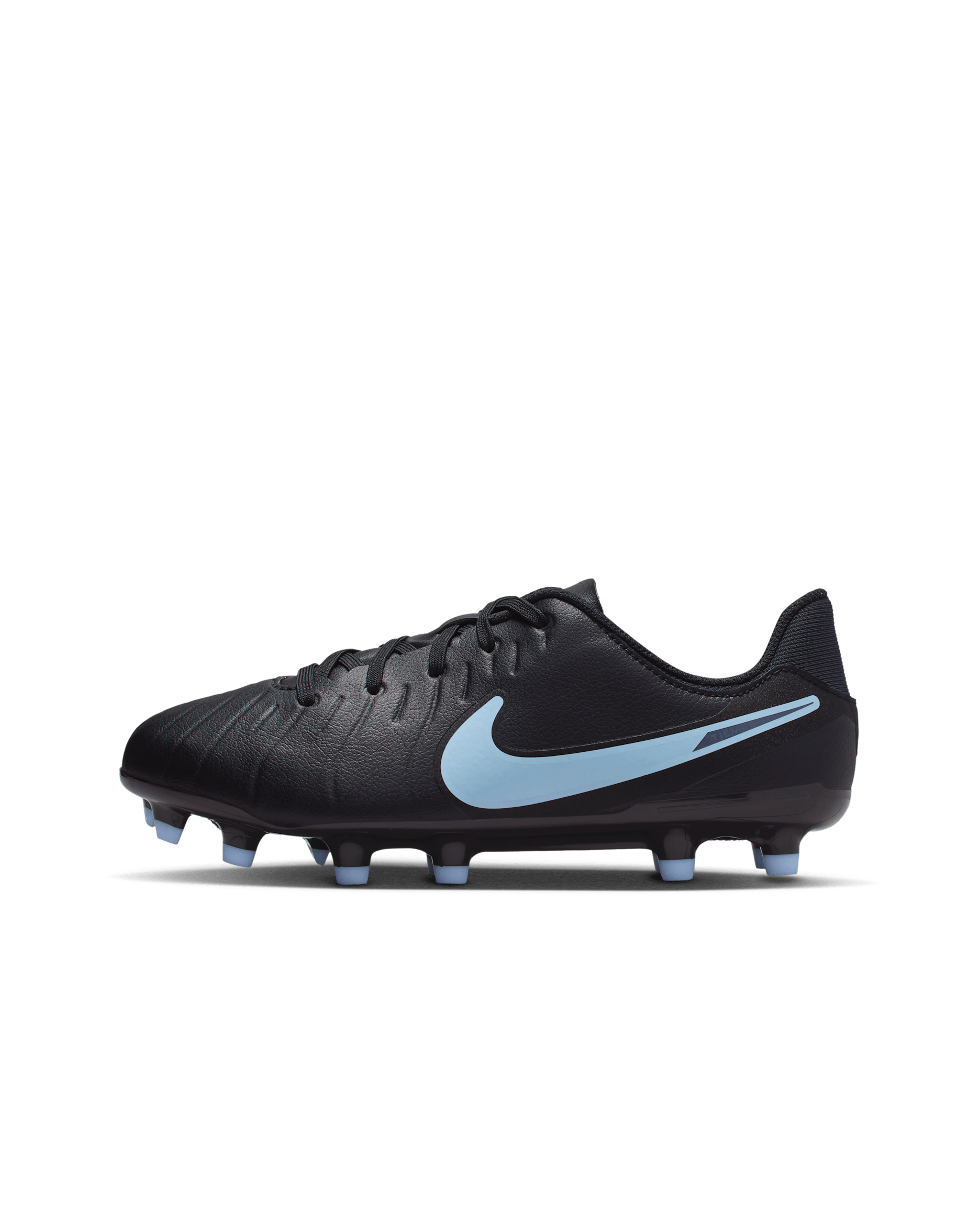 Chaussure de foot basse à crampons multi-surfaces Nike Jr. Tiempo Legend 10 Academy pour enfant/ado - Noir/Noir