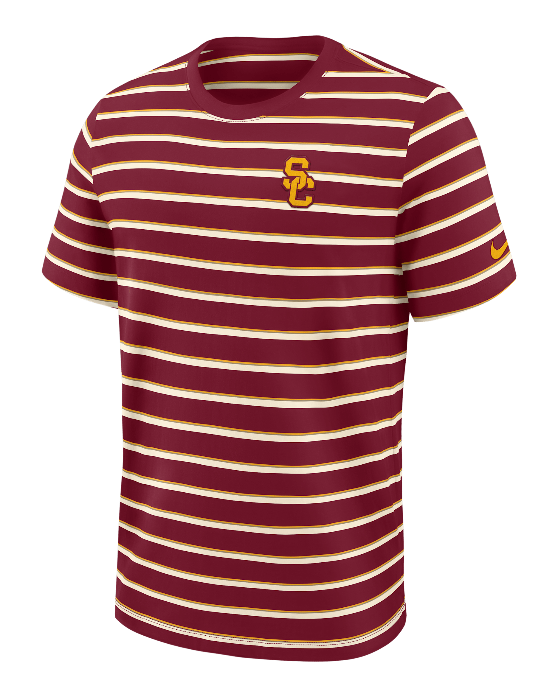 USC Athletic Prep Legacy Summit Stripe Men's Nike College T-Shirt - Crimson