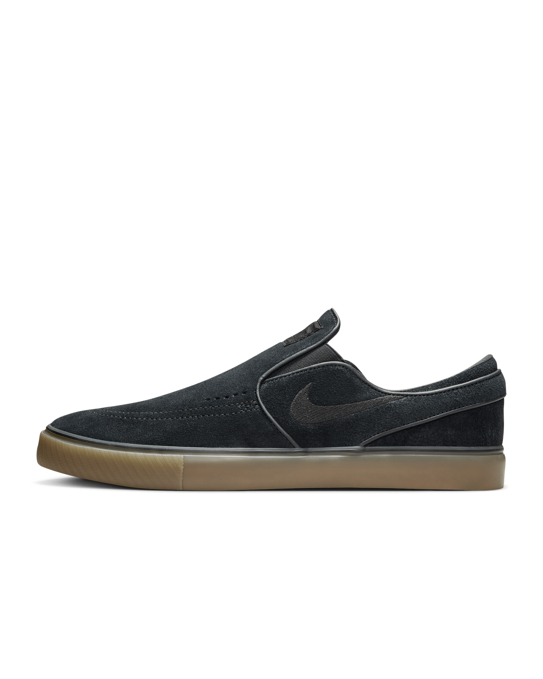 รองเท้าสเก็ตบอร์ด Nike SB Janoski+ Slip - ดำ/ดำ/Gum Light Brown/ดำ