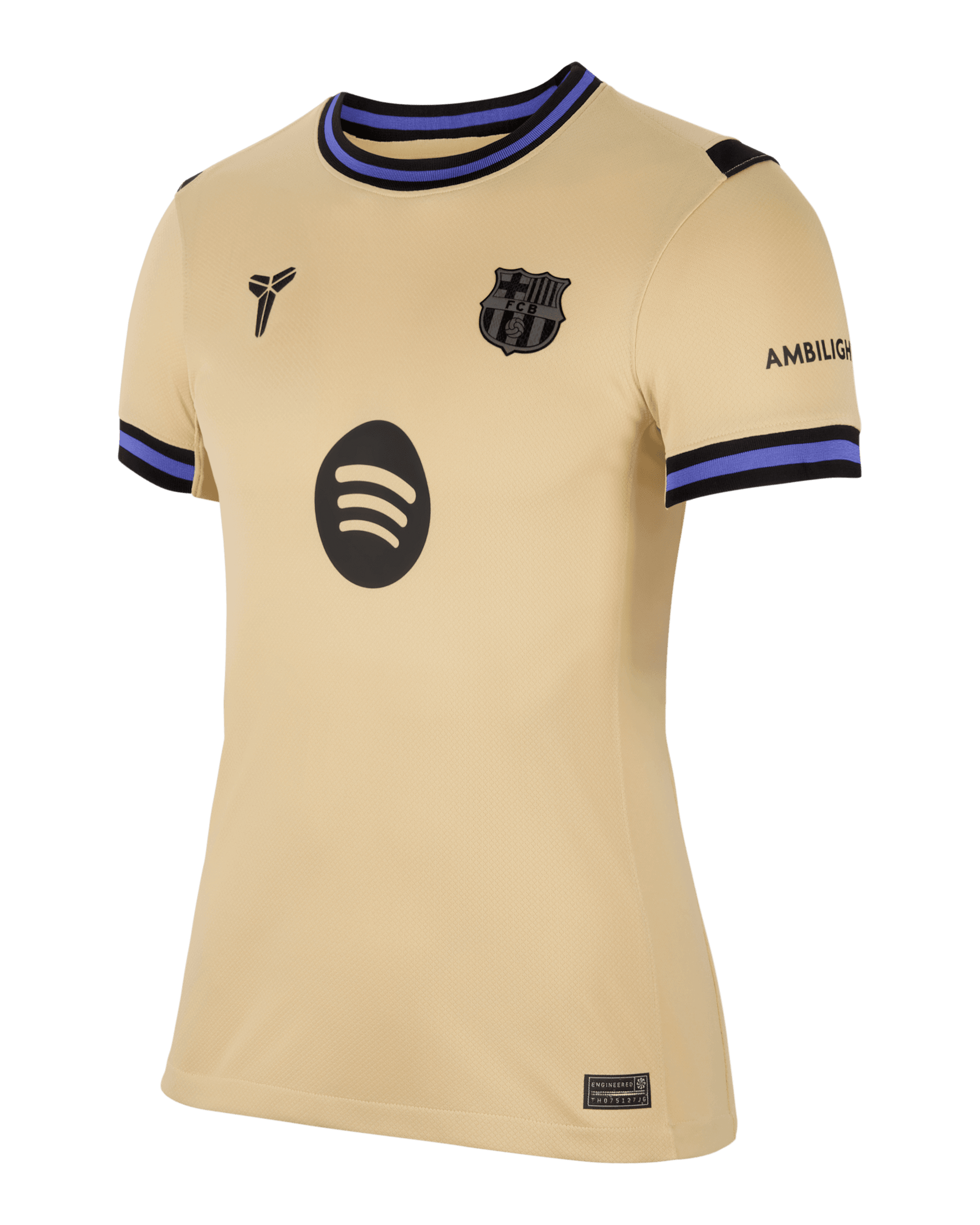 Jersey de fútbol Nike Dri-FIT del Barcelona visitante 2025/26 Stadium Gavi para mujer - Oro