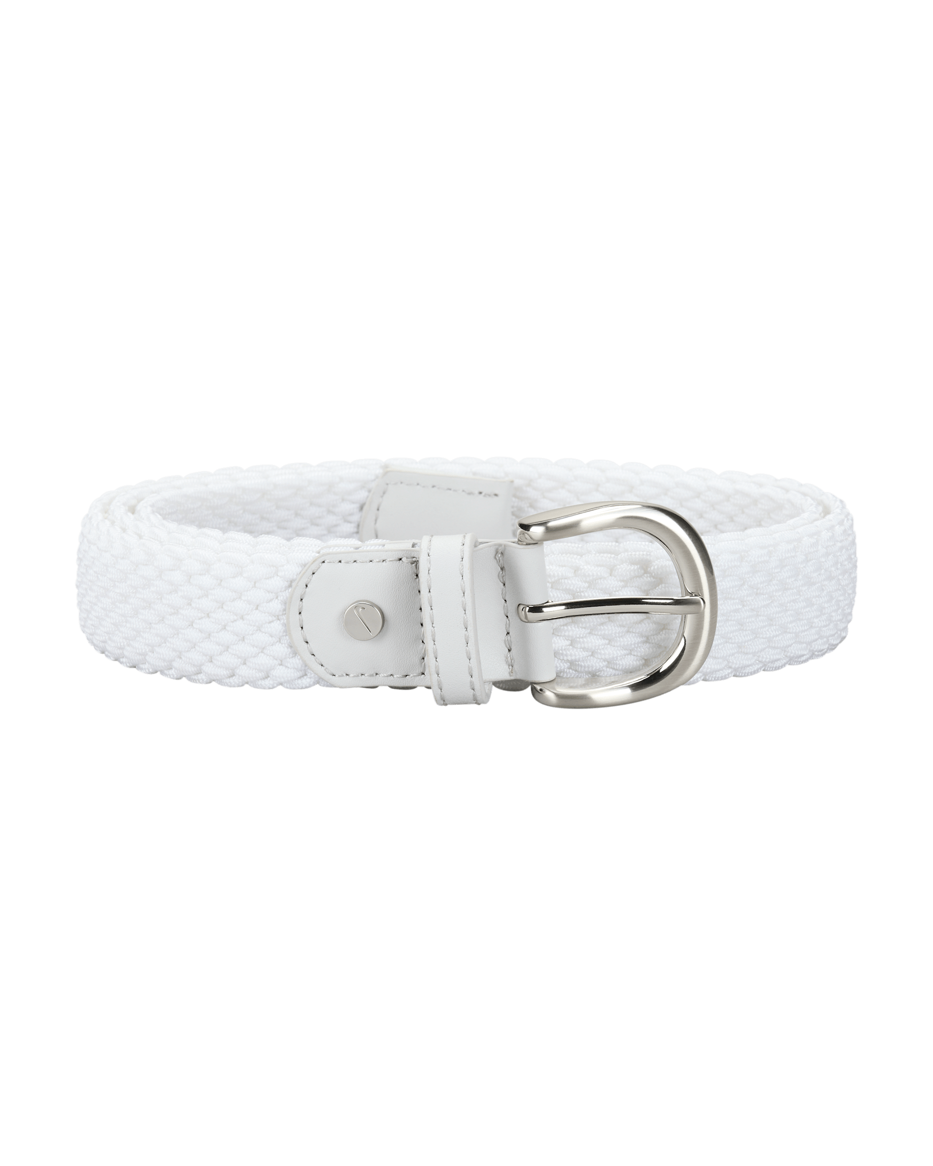 Cinturón de golf de tejido Woven elástico de color sólido para mujer Nike - Blanco