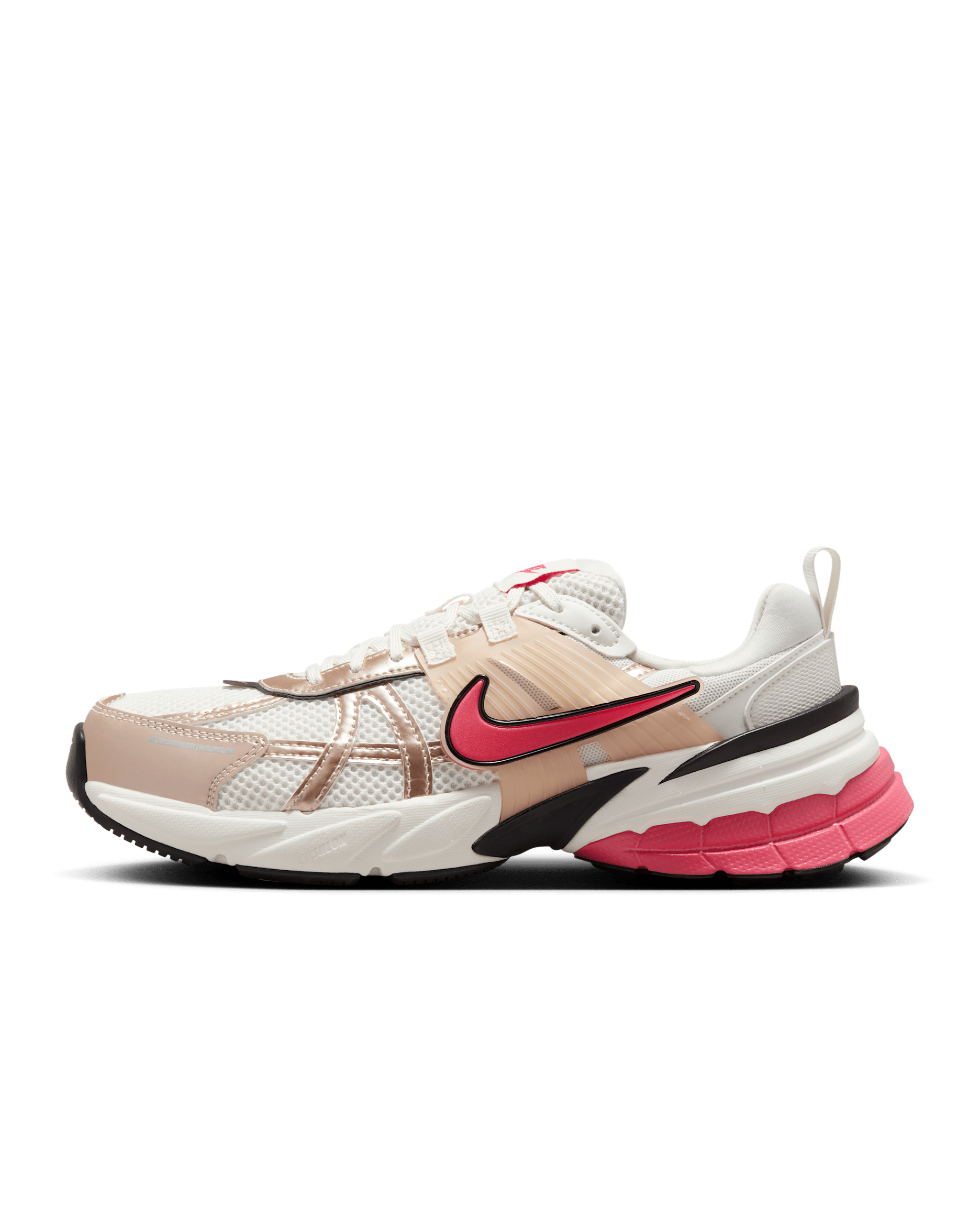 Nike V2K Run Women's Shoes - Guava Ice/Aster Pink/Black/Metallic Silver