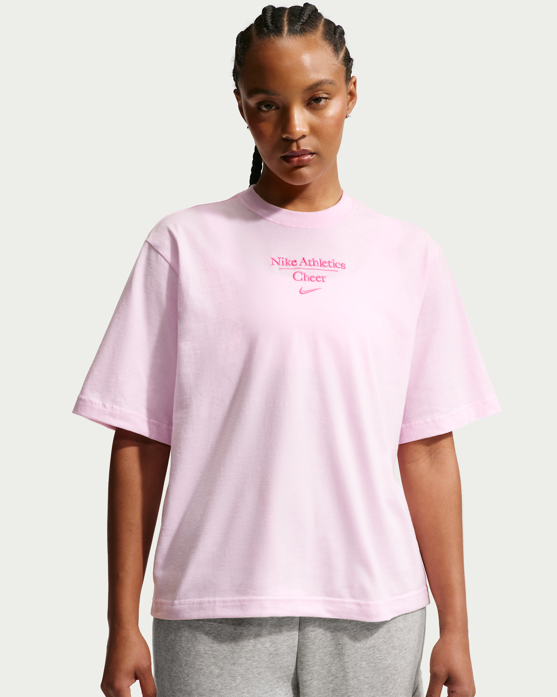 Nike Cheer Women's Boxy T-Shirt - Pink Foam/Pink