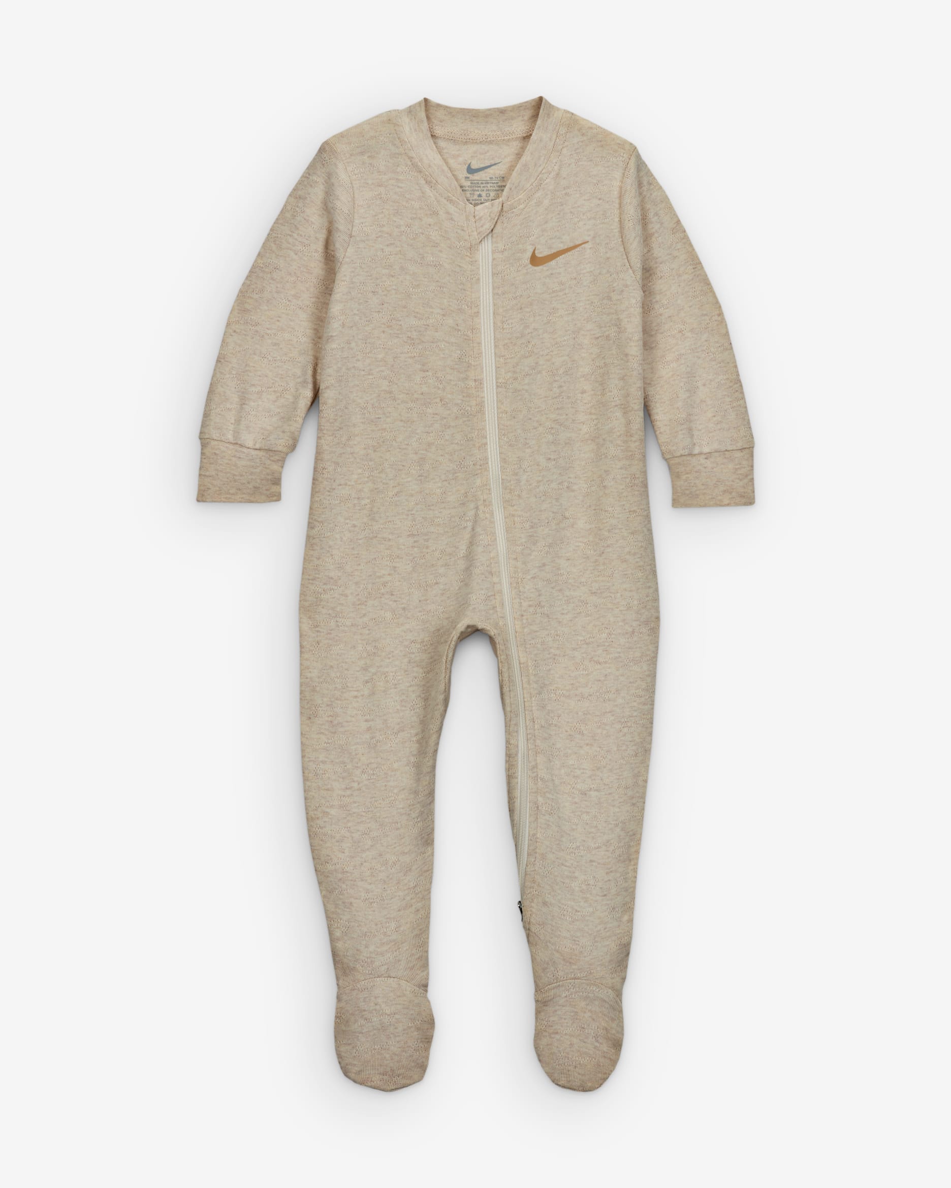 Nike Baby Essentials Baby (0-9M) Pointelle Coverall - Pale Ivory