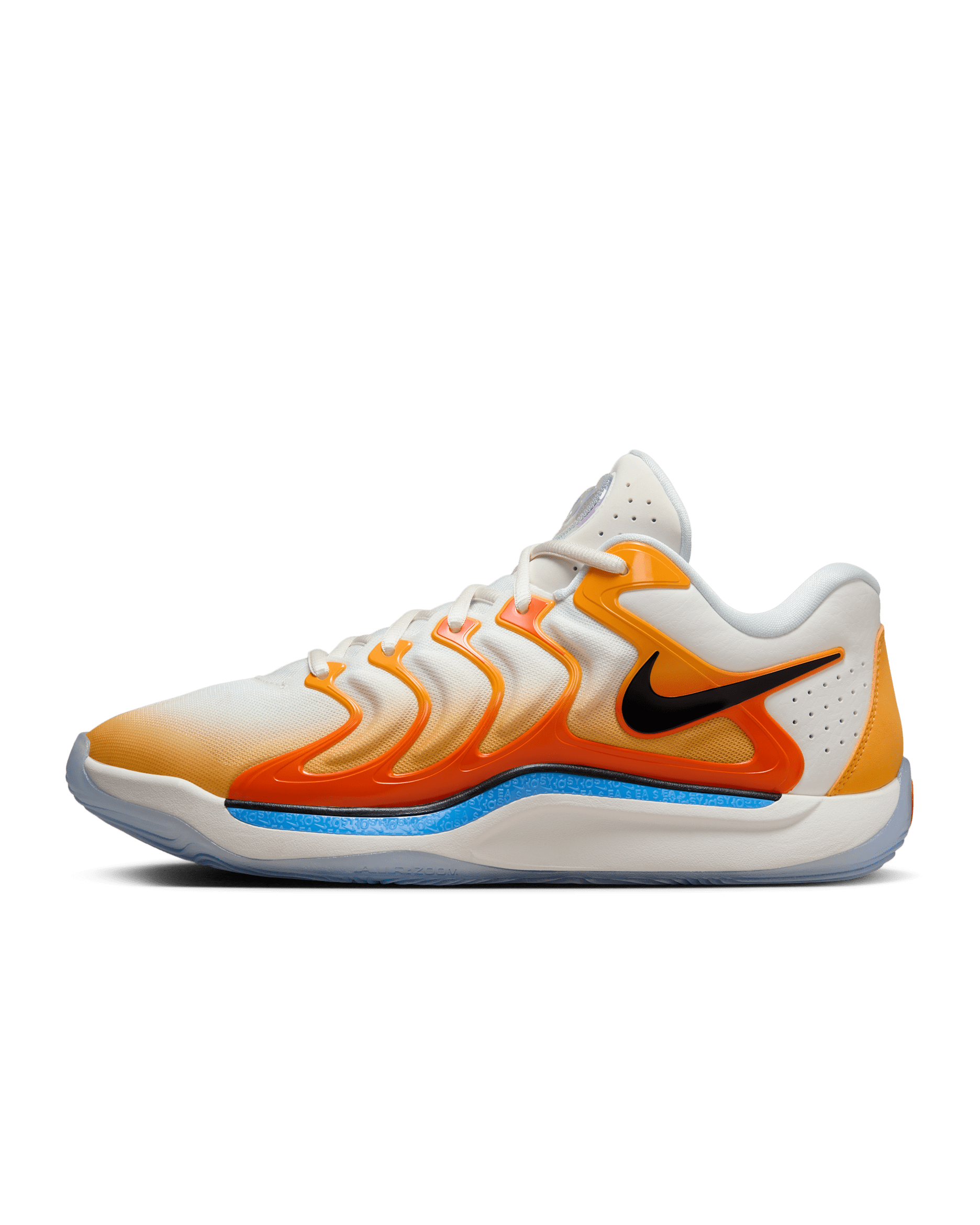 KD17 EP Basketball Shoes - University Gold/Safety Orange/University Blue/Black