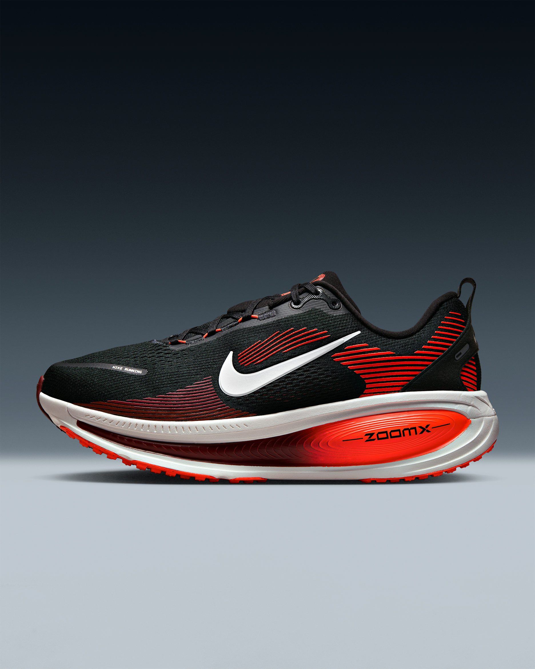 Nike Vomero 18 Men's Road Running Shoes (Extra Wide) - Black/Bright Crimson/Team Red/Summit White