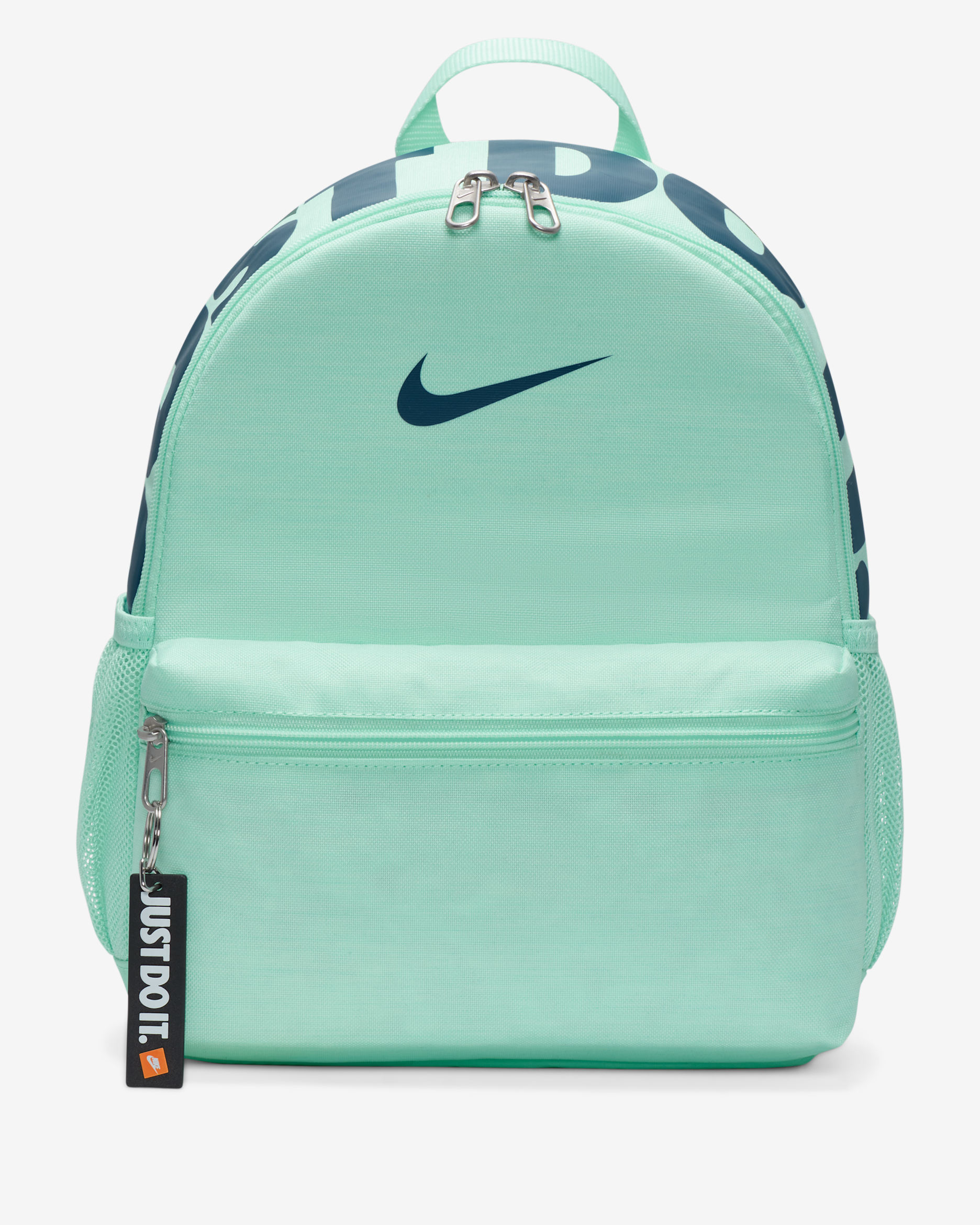 Nike Brasilia JDI Kids' Backpack (Mini) - Mint Foam/Valerian Blue/Valerian Blue