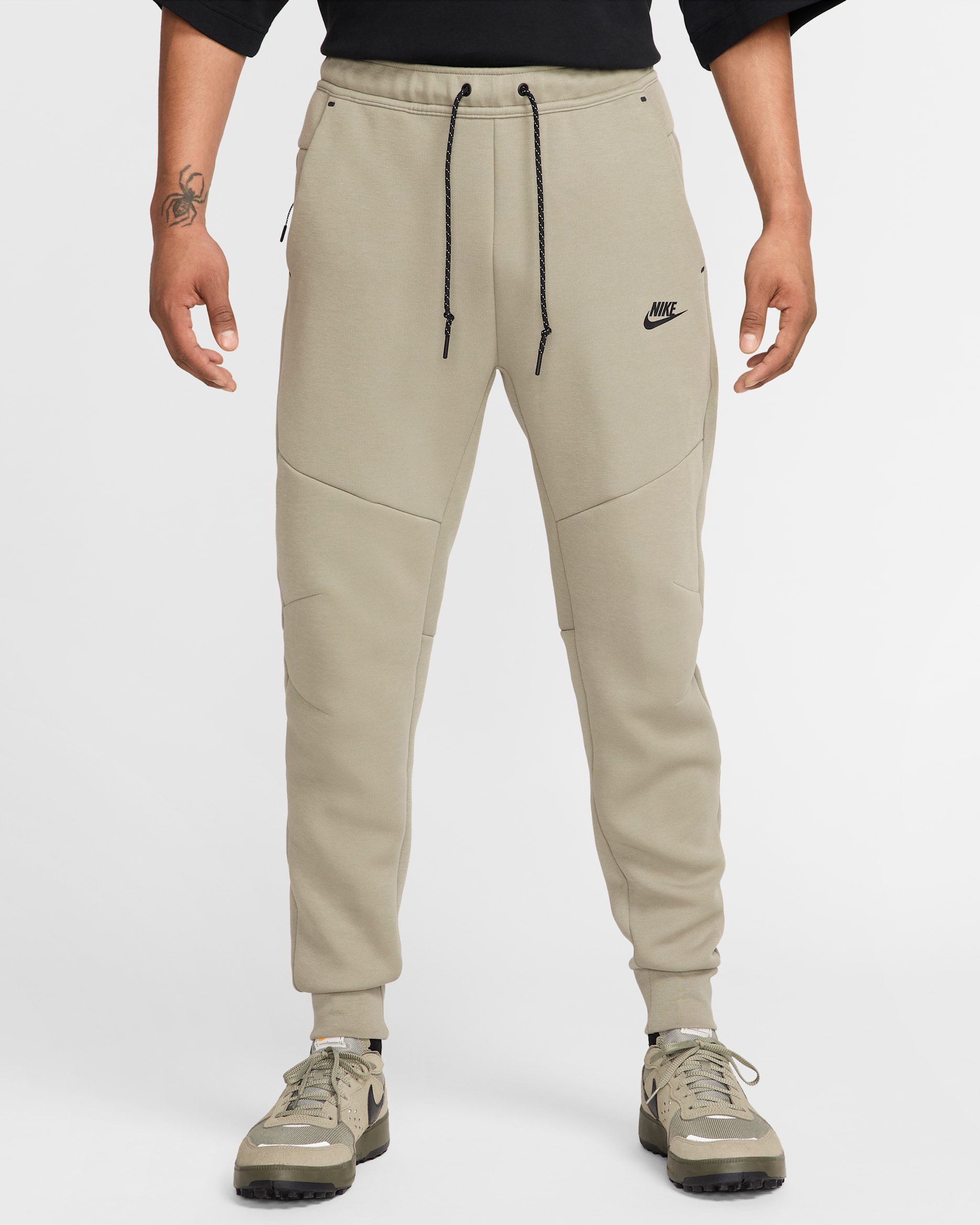 Nike Tech Men's Fleece Joggers - Light Army/Black