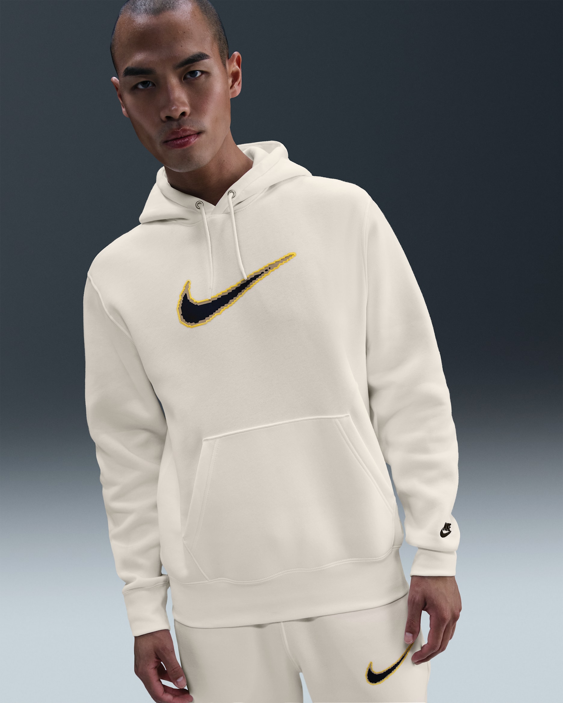 ナイキ スポーツウェア クラブ メンズ フリース パーカー - セイル/セイル/ブラック