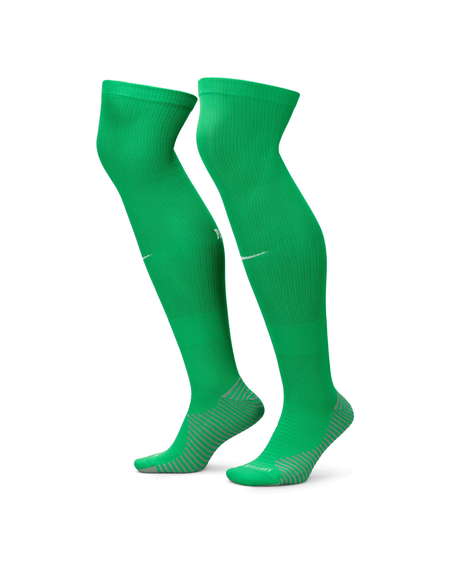 Liverpool F.C. Strike Third Nike Knee-High Goalkeeper Football Socks - Green Spark/White