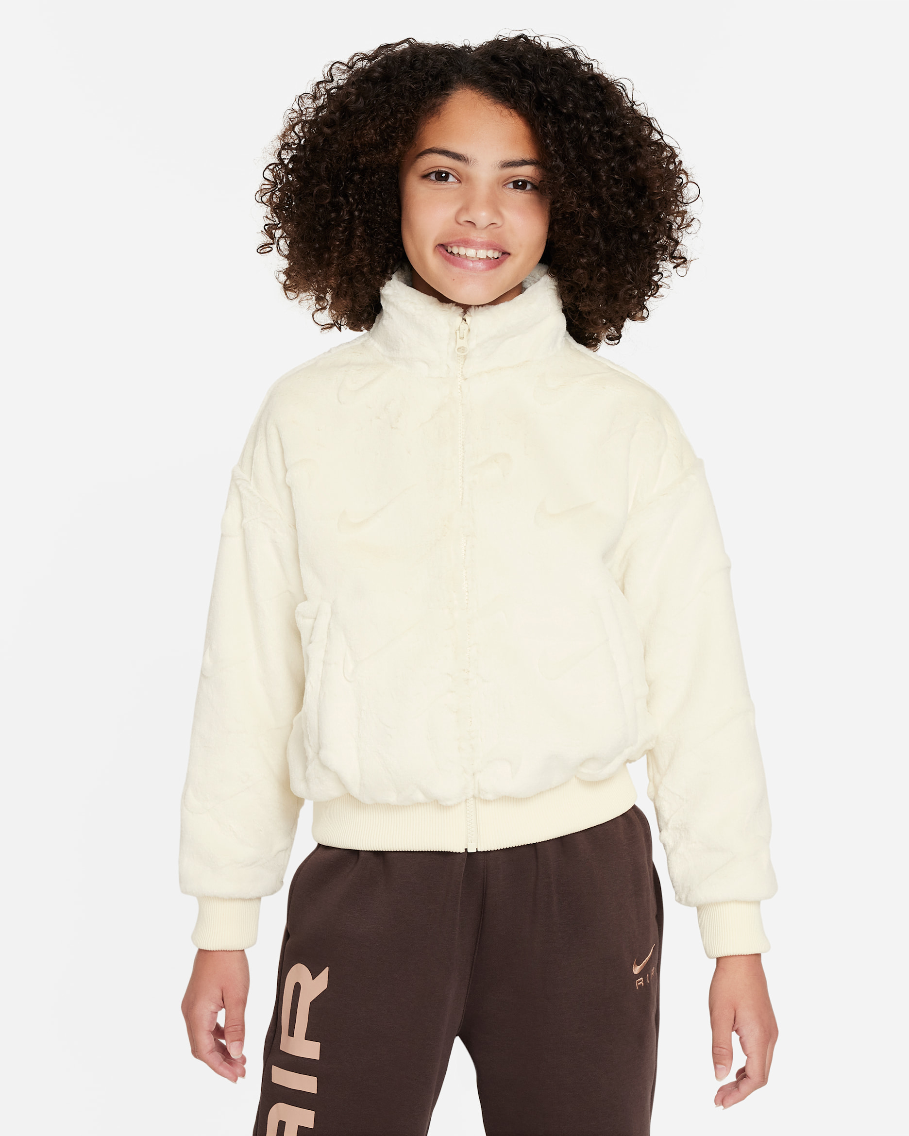 ナイキ スポーツウェア ジュニア (ガールズ) ジャケット - ココナッツミルク