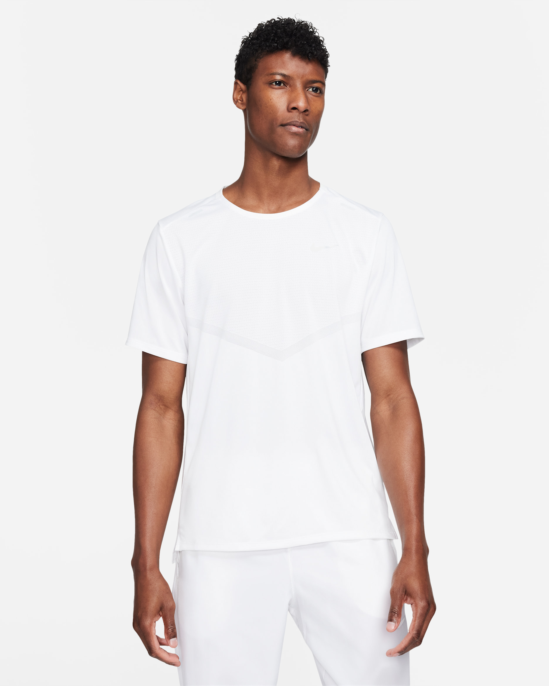 Nike Rise 365 Men's Dri-FIT Short-Sleeve Running Top - White