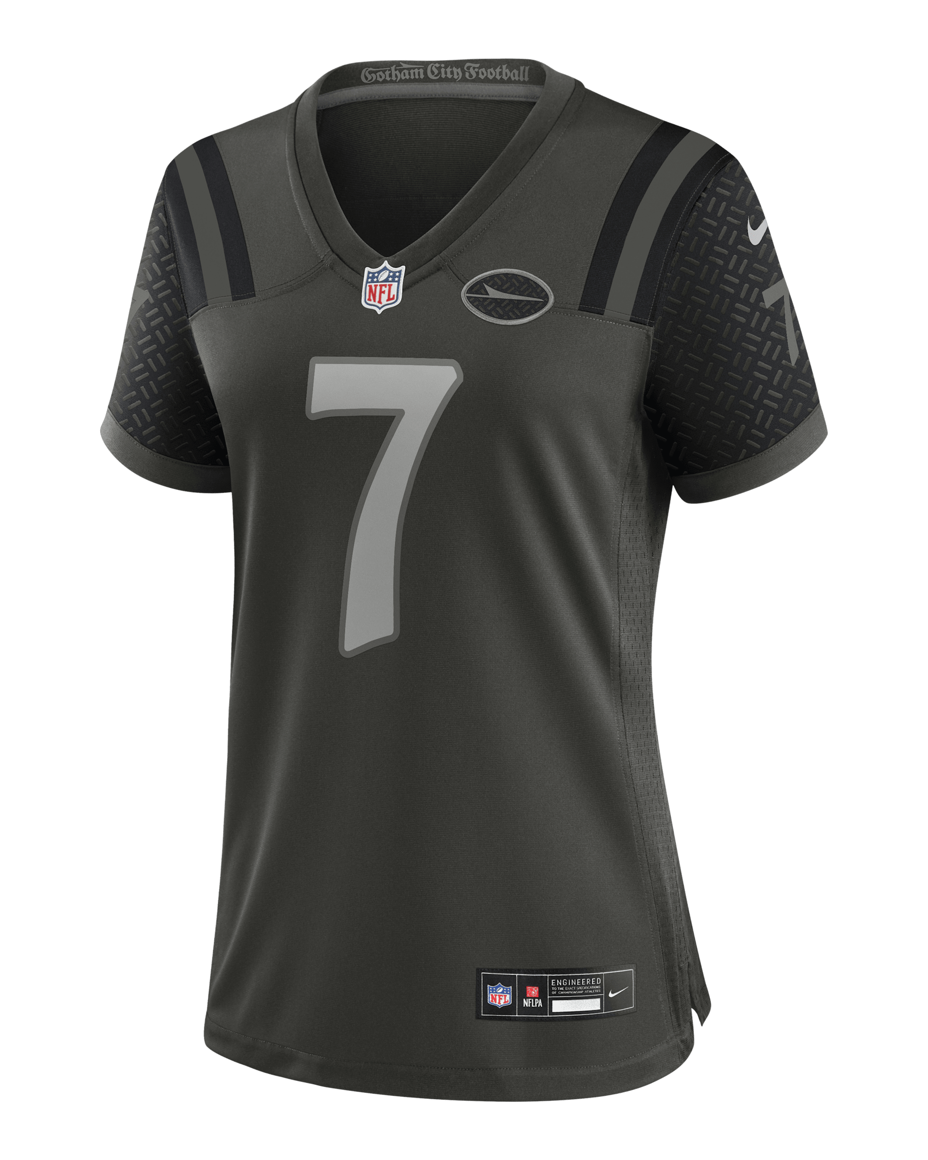 Jersey Nike de la NFL Game para mujer Justin Fields New York Jets Rivalries Collection - Verde