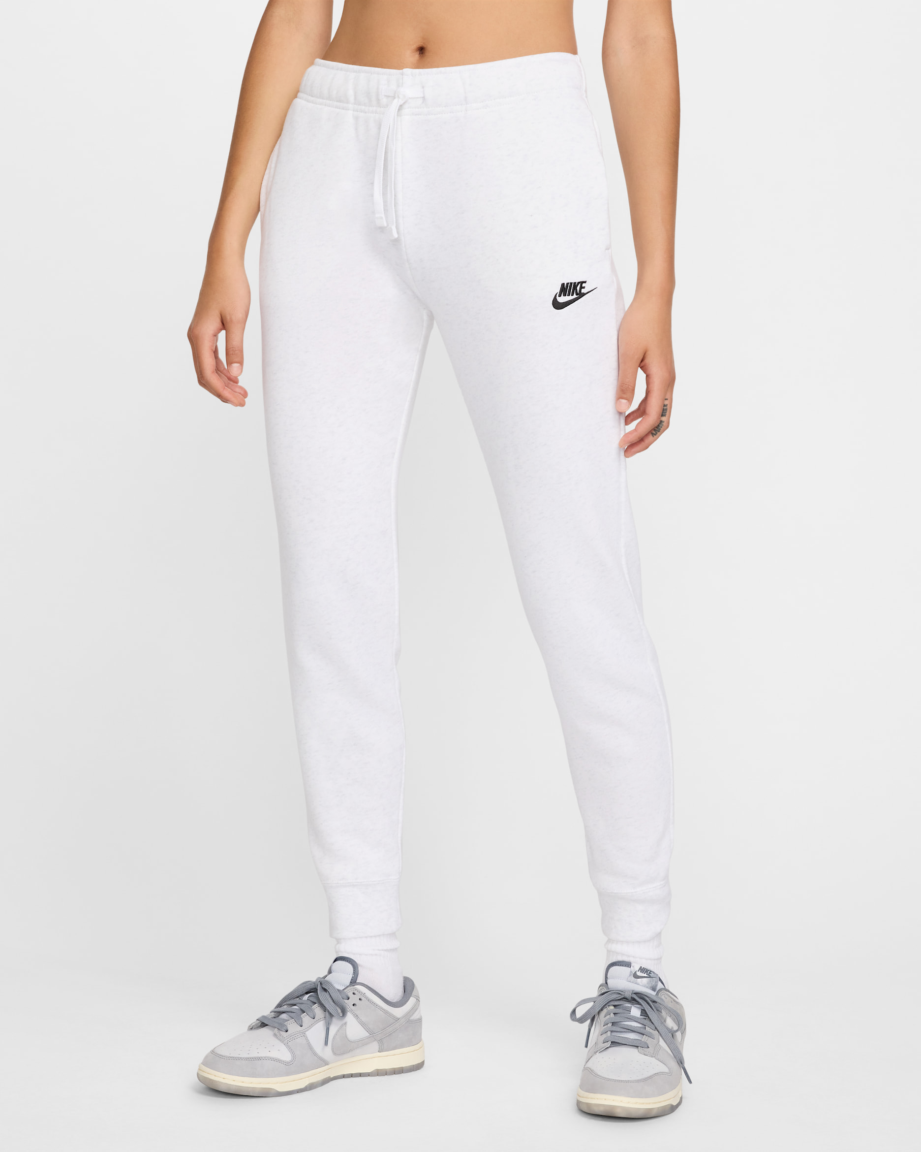 ナイキ スポーツウェア クラブ フリース ウィメンズ ミッドライズ ジョガーパンツ  - バーチヘザー/ブラック