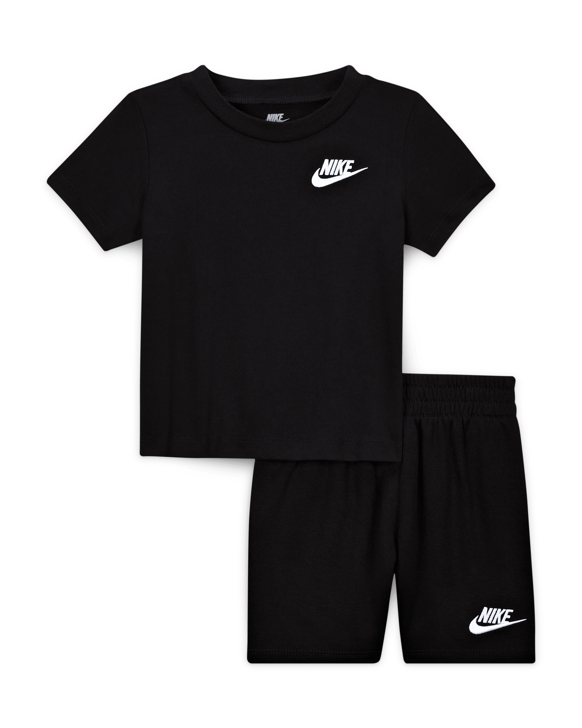 Nike Baby (12-24M) 2-Piece Knit Shorts Set - Black