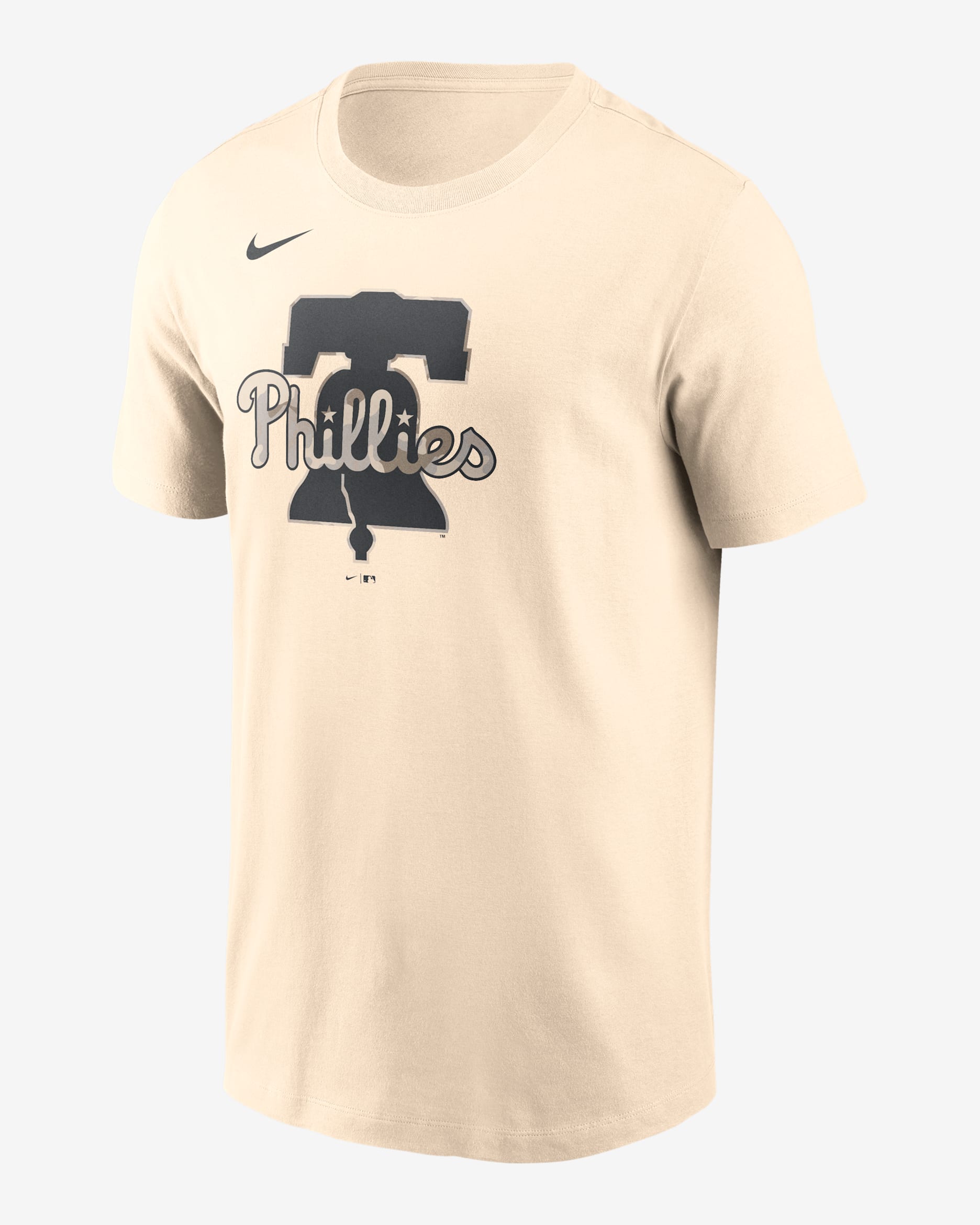 Philadelphia Phillies Camo Men's Nike MLB T-Shirt - Cream
