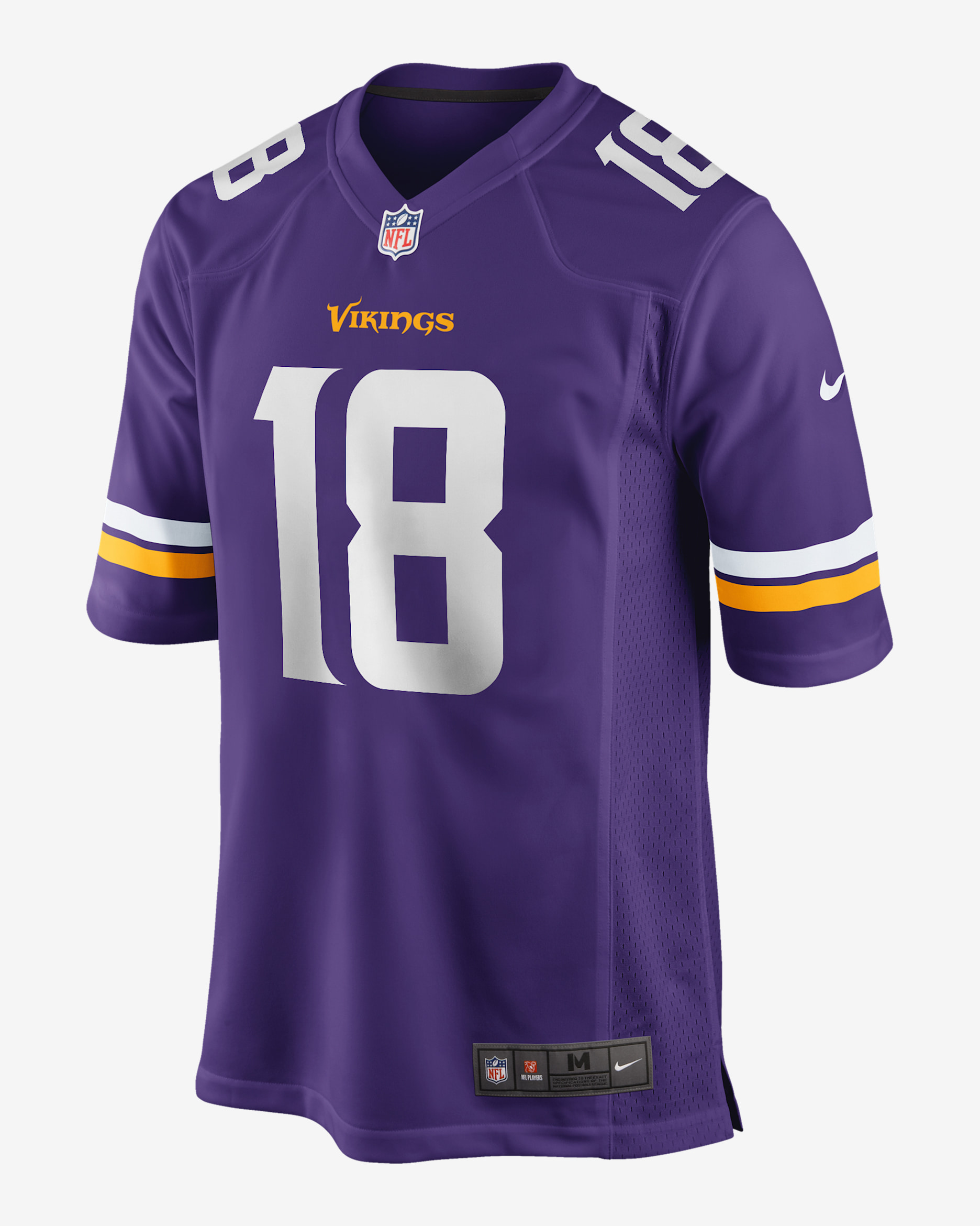 NFL Minnesota Vikings (Justin Jefferson) Men's Game Jersey - Court Purple