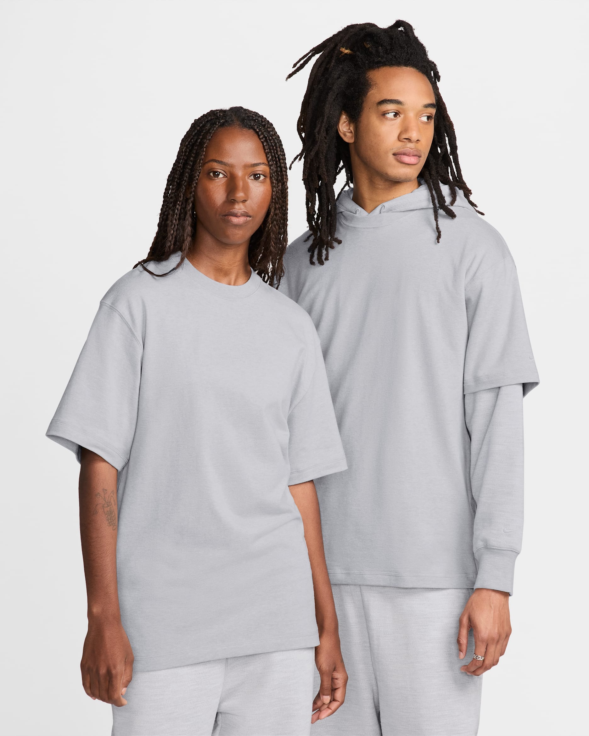 Nike Wool Classics Short-Sleeve T-Shirt - Matte Silver/Heather