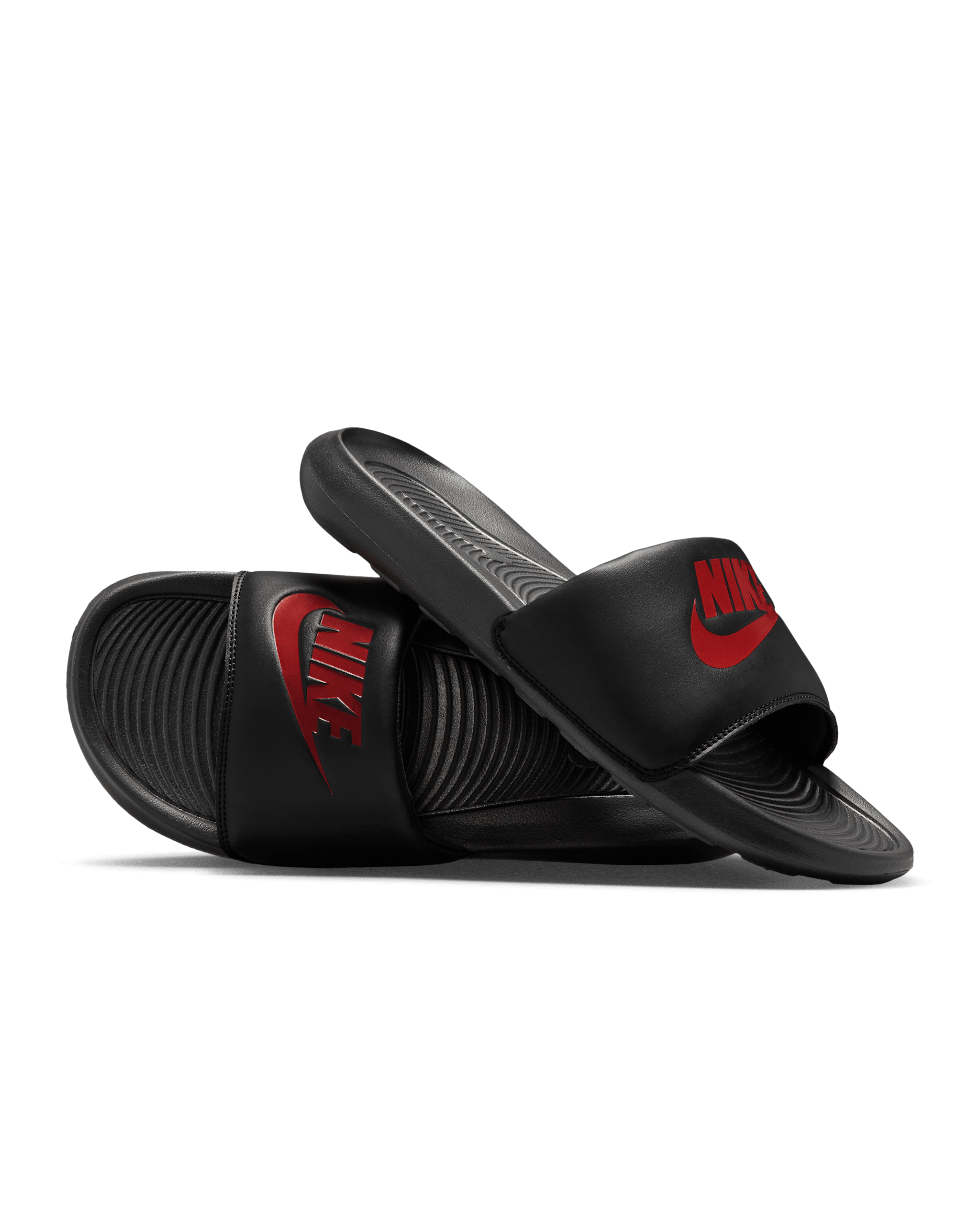 Nike Victori One Men's Slides - Black/Black/University Red