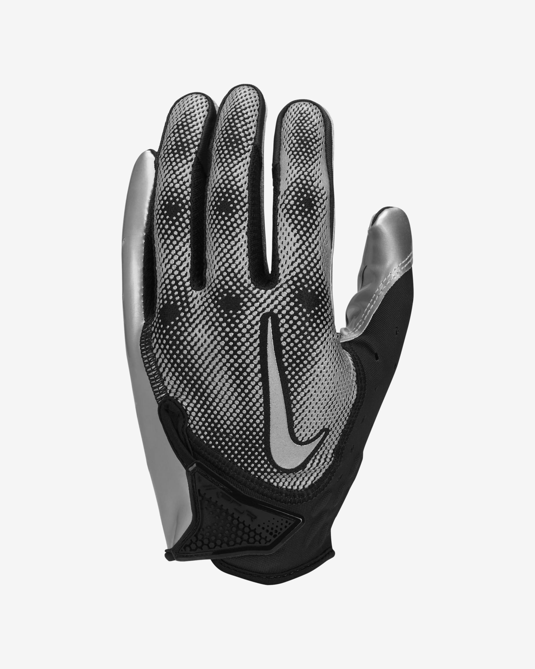 Guantes de fútbol americano Vapor Jet 7.0 (1 par) - Negro/Plata metalizado
