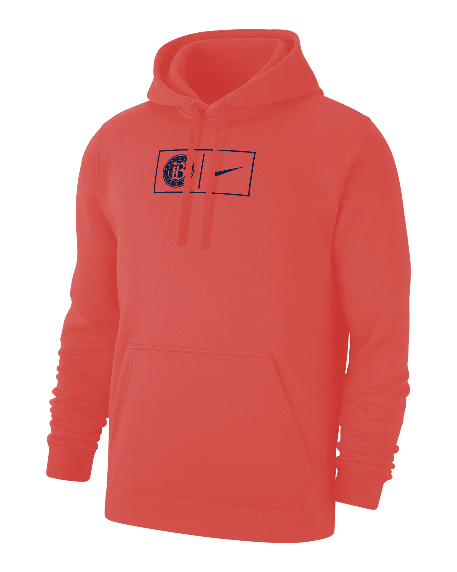 Bay FC Club Men's Nike NWSL Fleece Pullover Hoodie - Coral