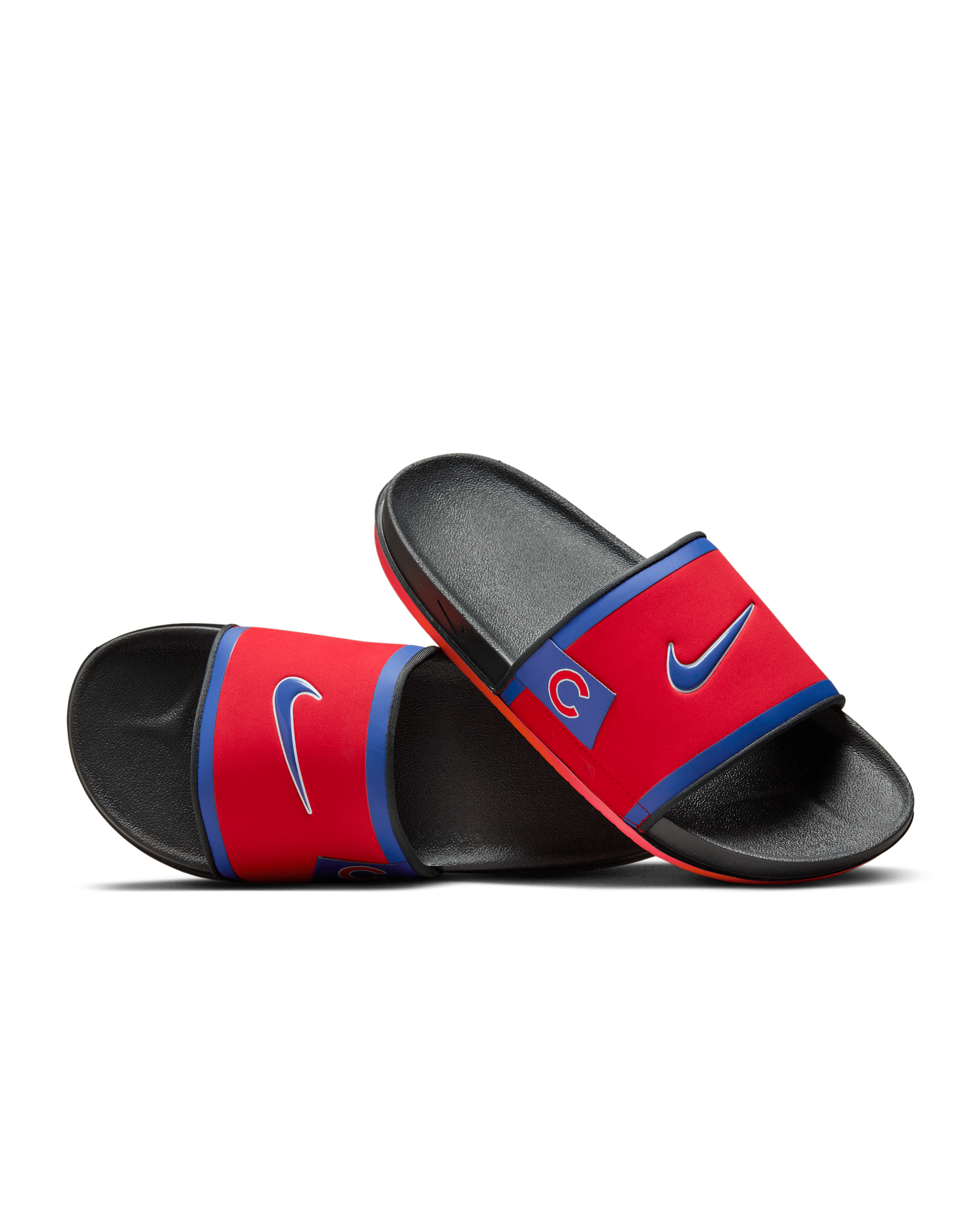 Nike Offcourt (Chicago Cubs) Offcourt Slides - Sport Red/Dark Smoke Grey/Rush Blue