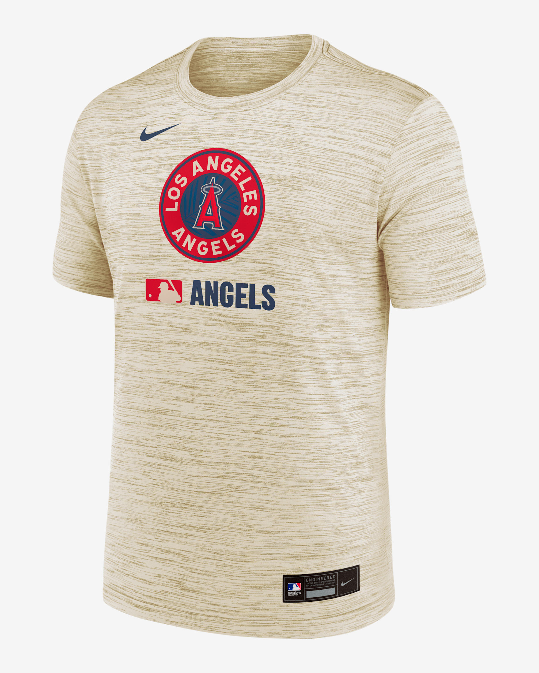 Los Angeles Angels Authentic Collection City Connect Velocity Men's Nike Dri-FIT MLB T-Shirt - Cream