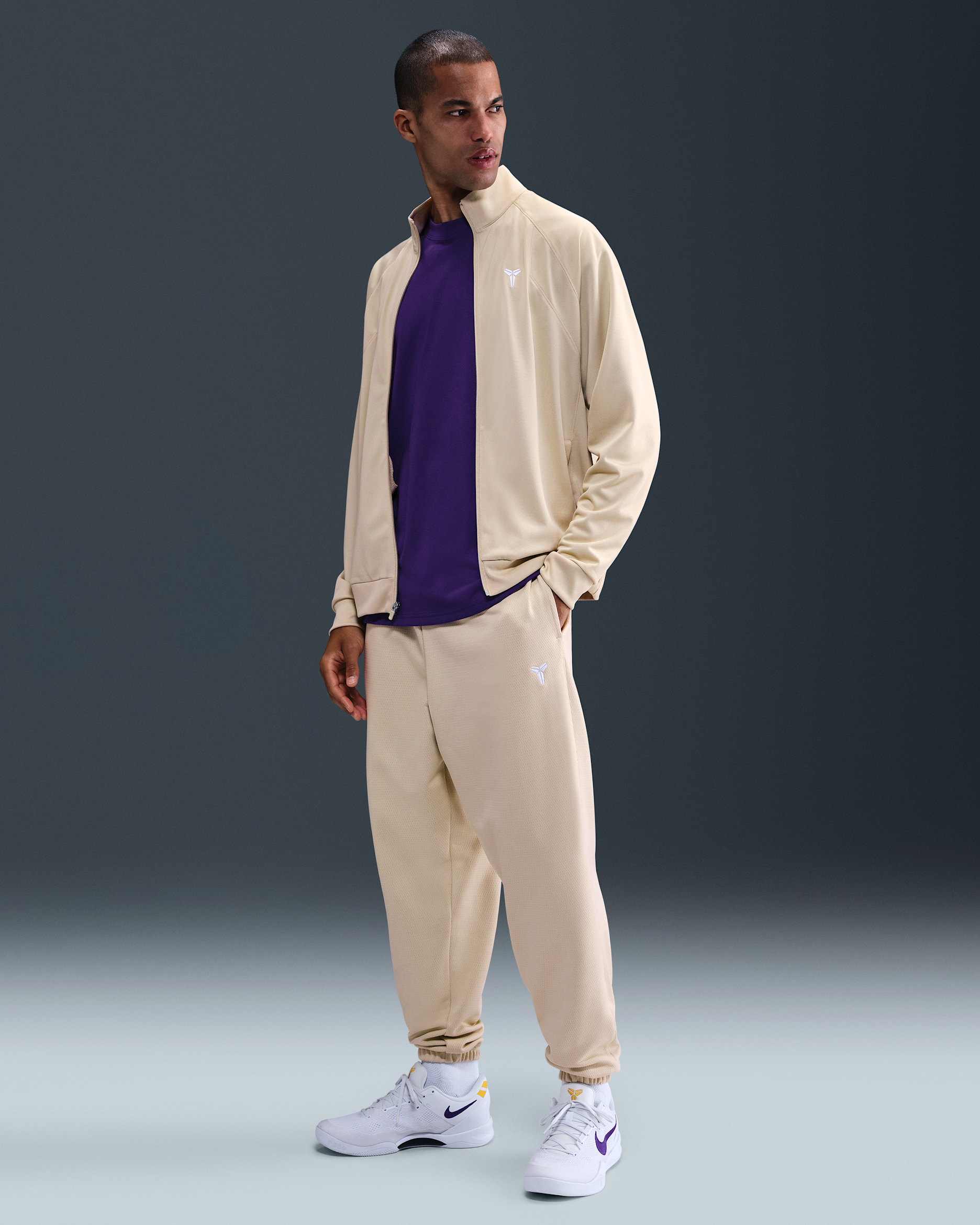 Pants de básquetbol Therma-FIT Kobe - Duna/Blanco