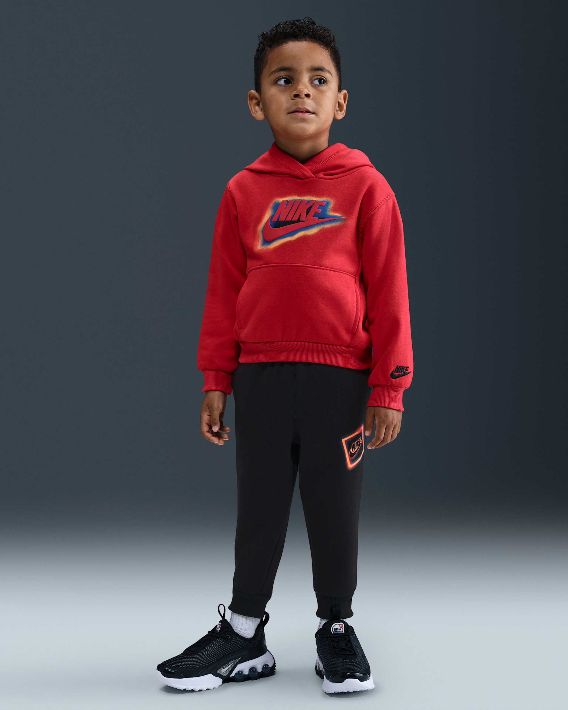 Pants de tejido Fleece infantiles Nike Glow With Me - Negro